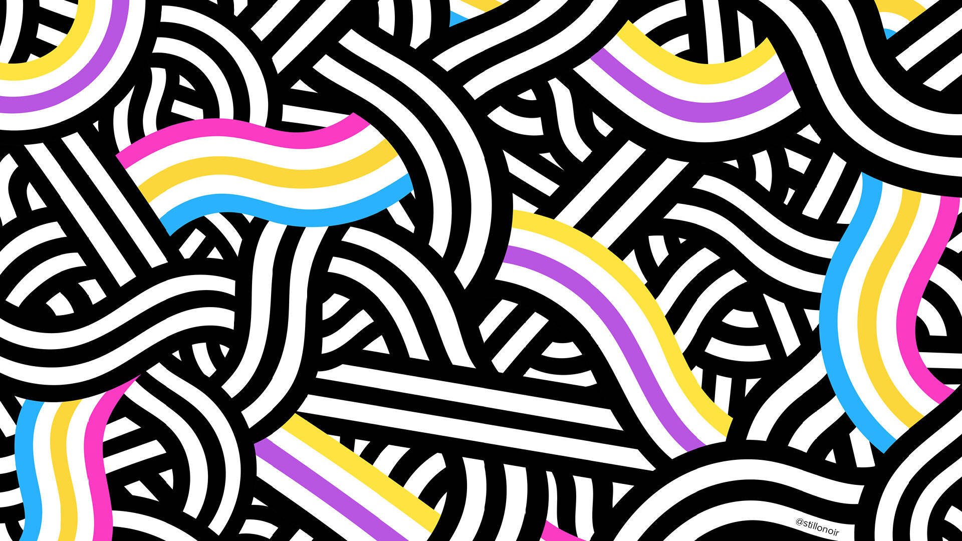 pink, yellow, purple, Full HD Desktop Wallpaper