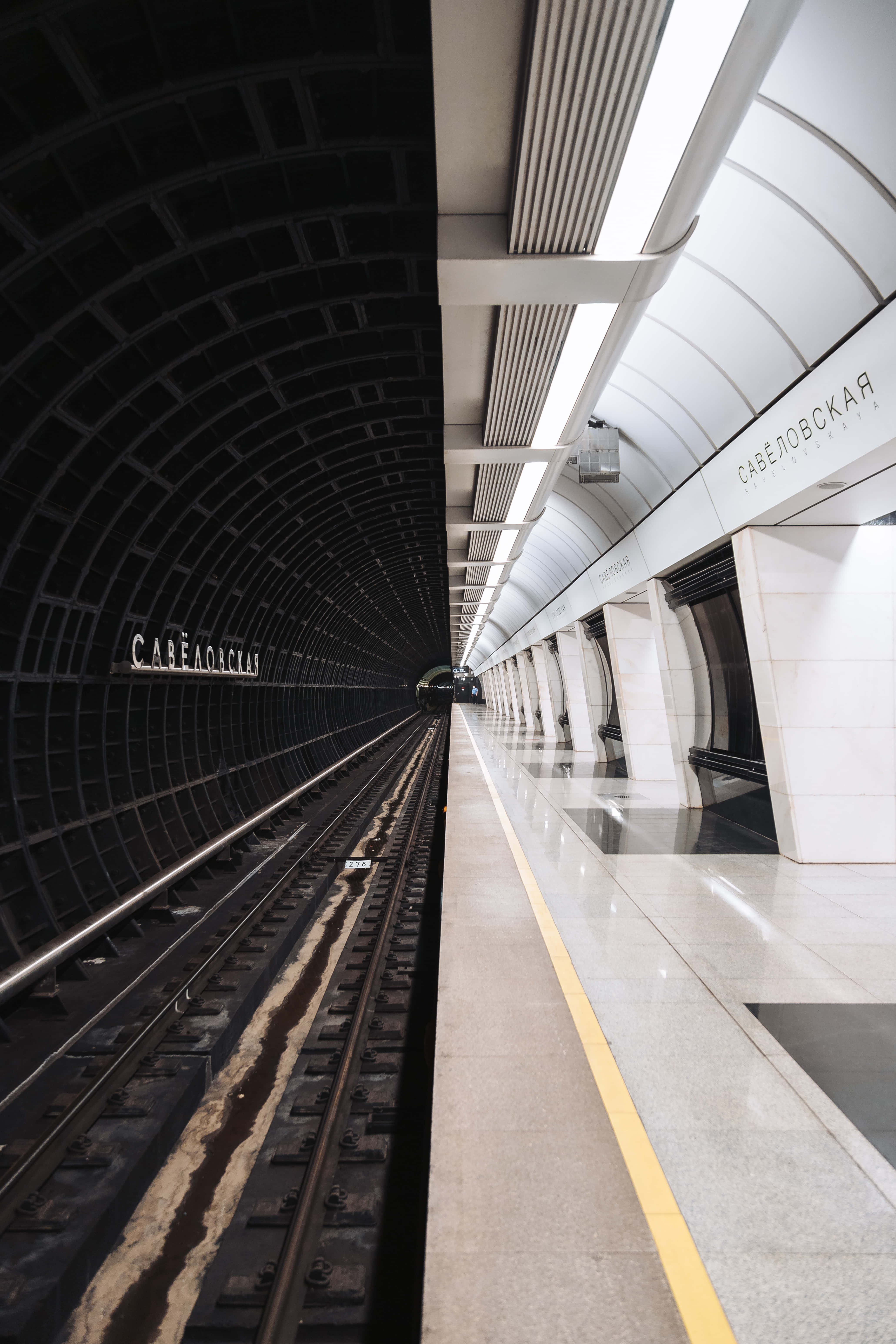 metro, subway station, white tiled platforms, 5K Phone Wallpaper