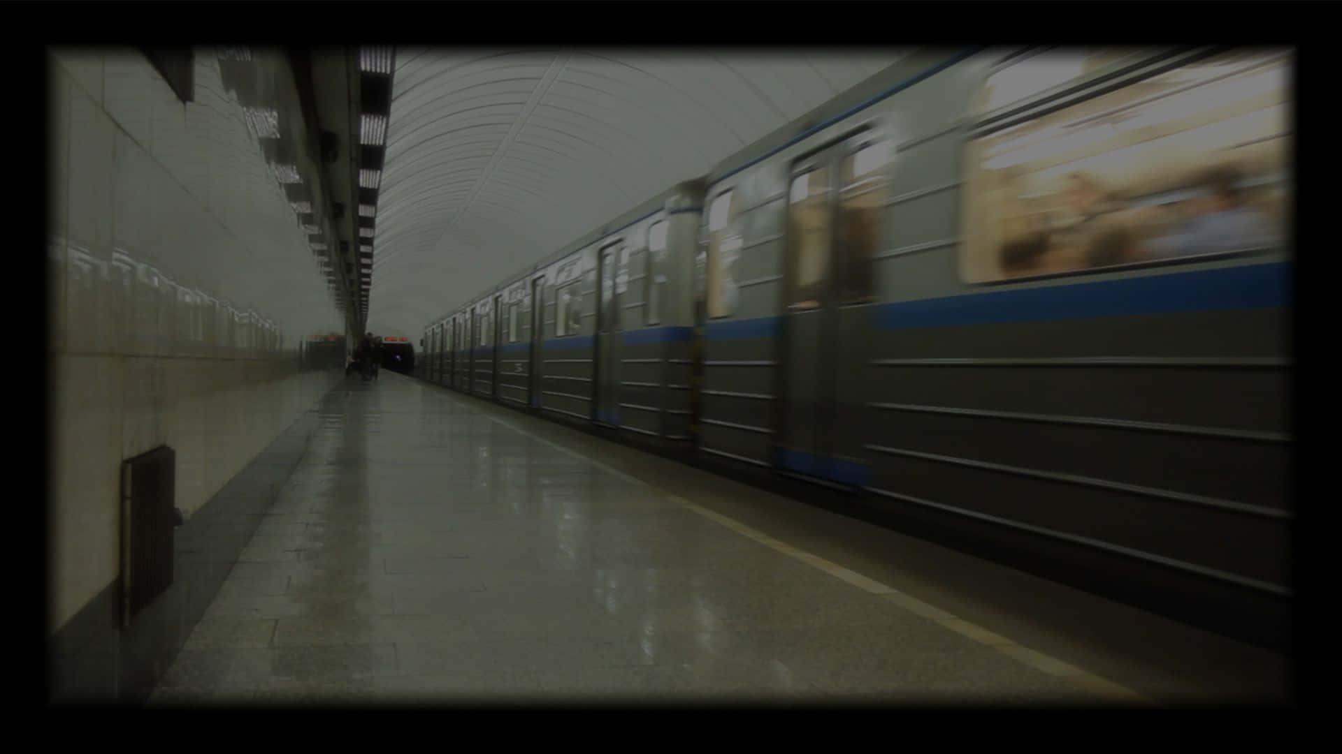 subway, train, dimly lit underground station, Full HD Desktop Wallpaper