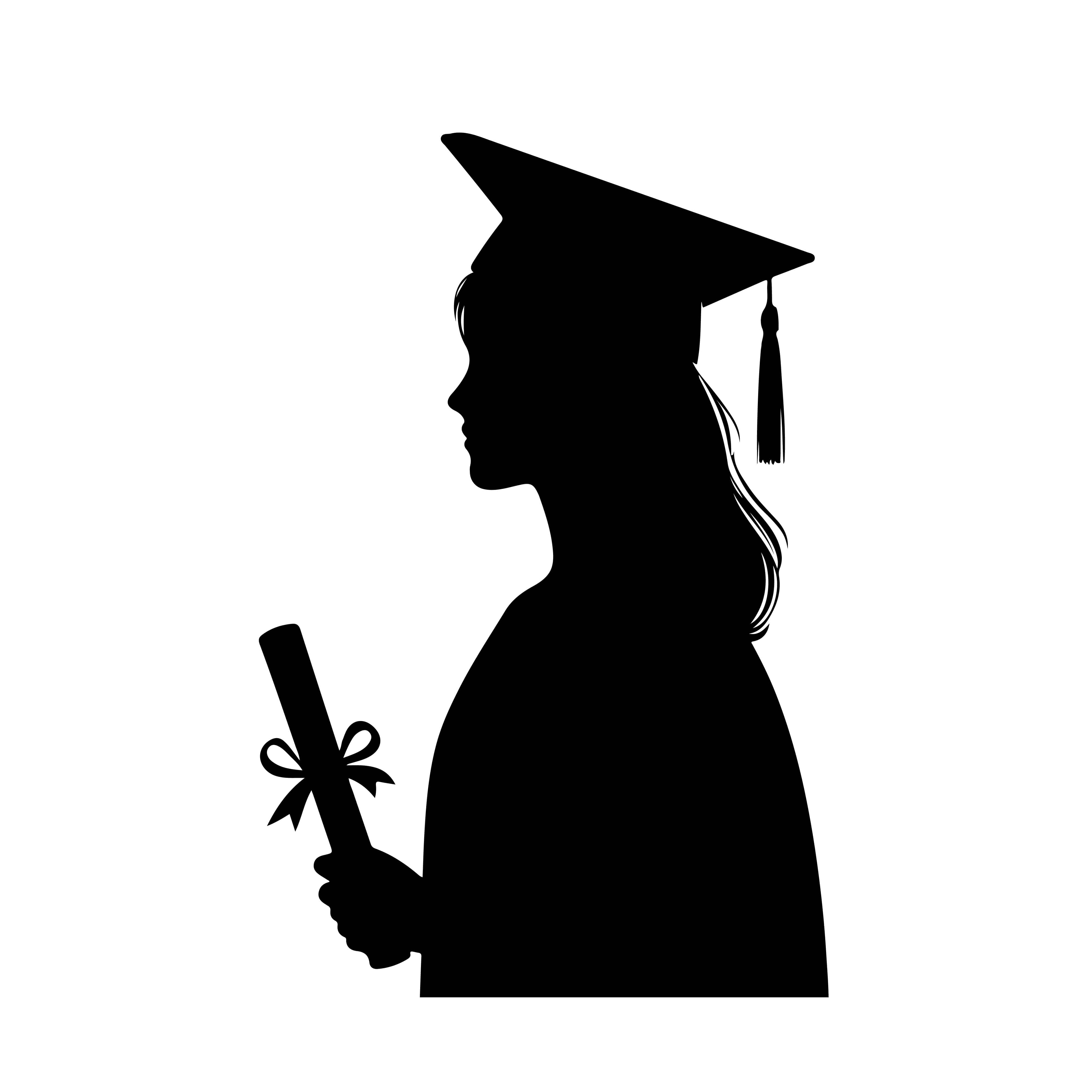 female graduate, cap and gown, diploma, 4K Desktop Wallpaper
