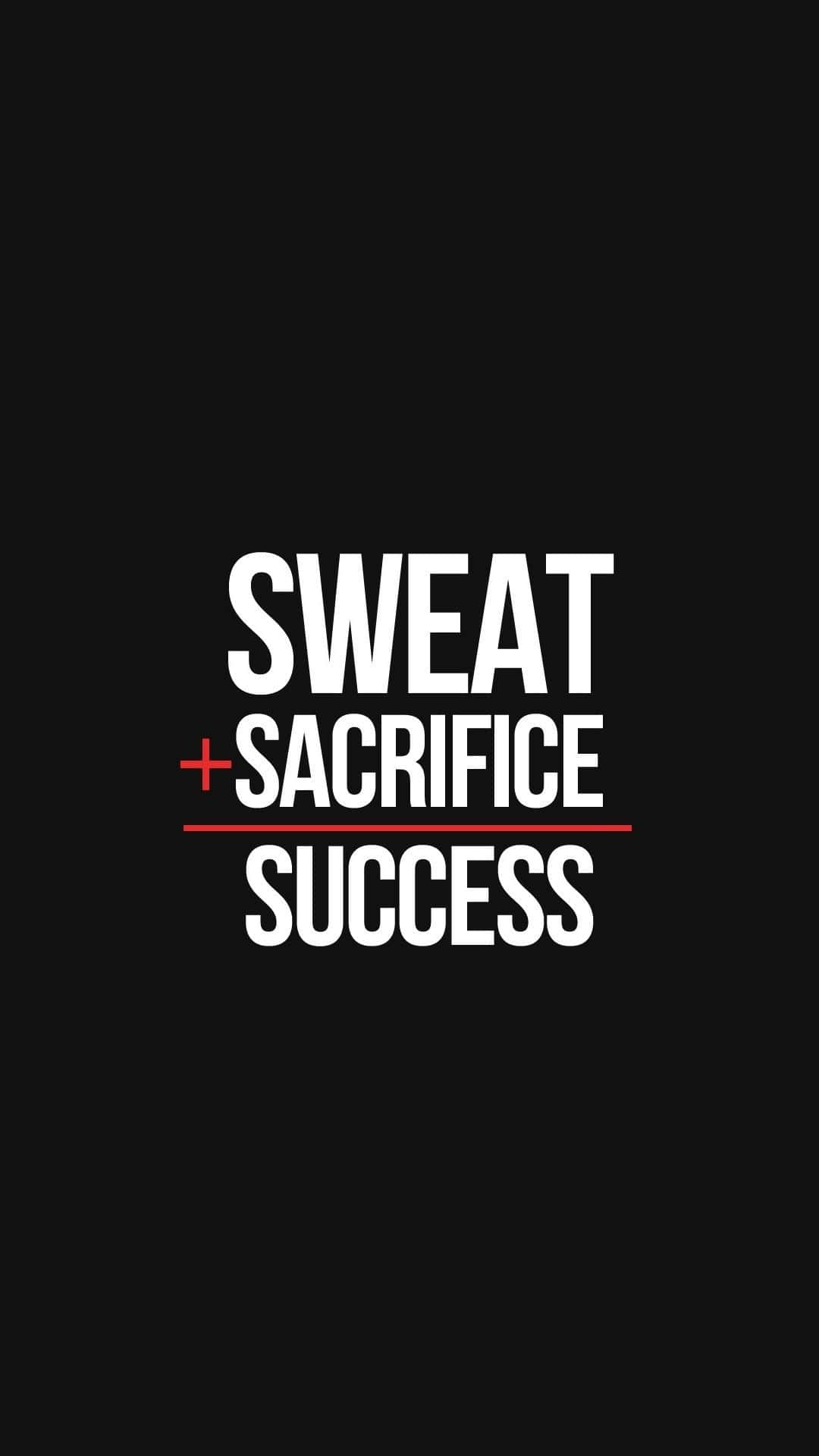 Successful Equation Portrait, black background, white text, Full HD Phone Wallpaper