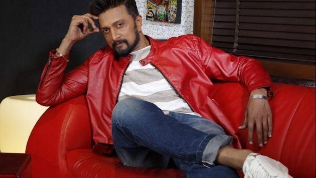 Sudeep, plush red chair, red leather couch, SD Desktop Wallpaper