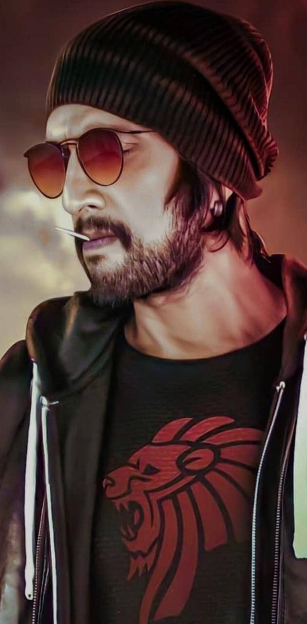 Sudeep, beard, sunglasses, HD Phone Wallpaper