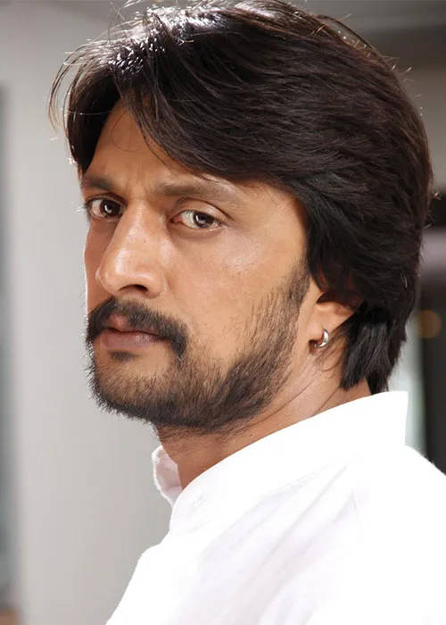 Sudeep, white shirt, silver earring, SD Phone Wallpaper