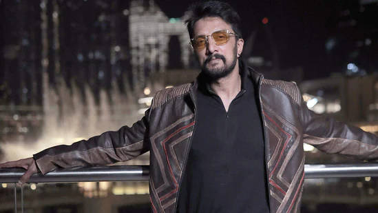 Sudeep, patterned leather jacket, sunglasses, SD Desktop Wallpaper