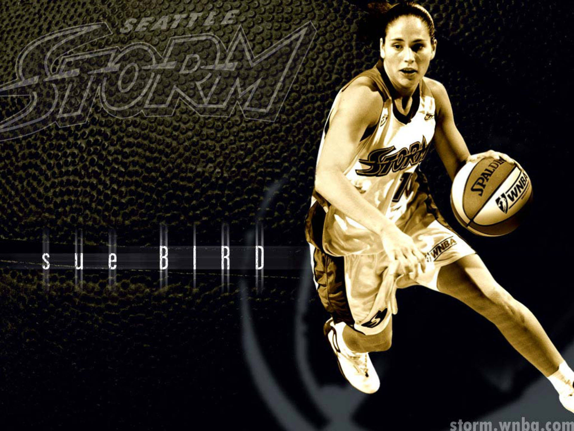 Sue Bird, basketball court, mid-dribble, Full HD Desktop Wallpaper