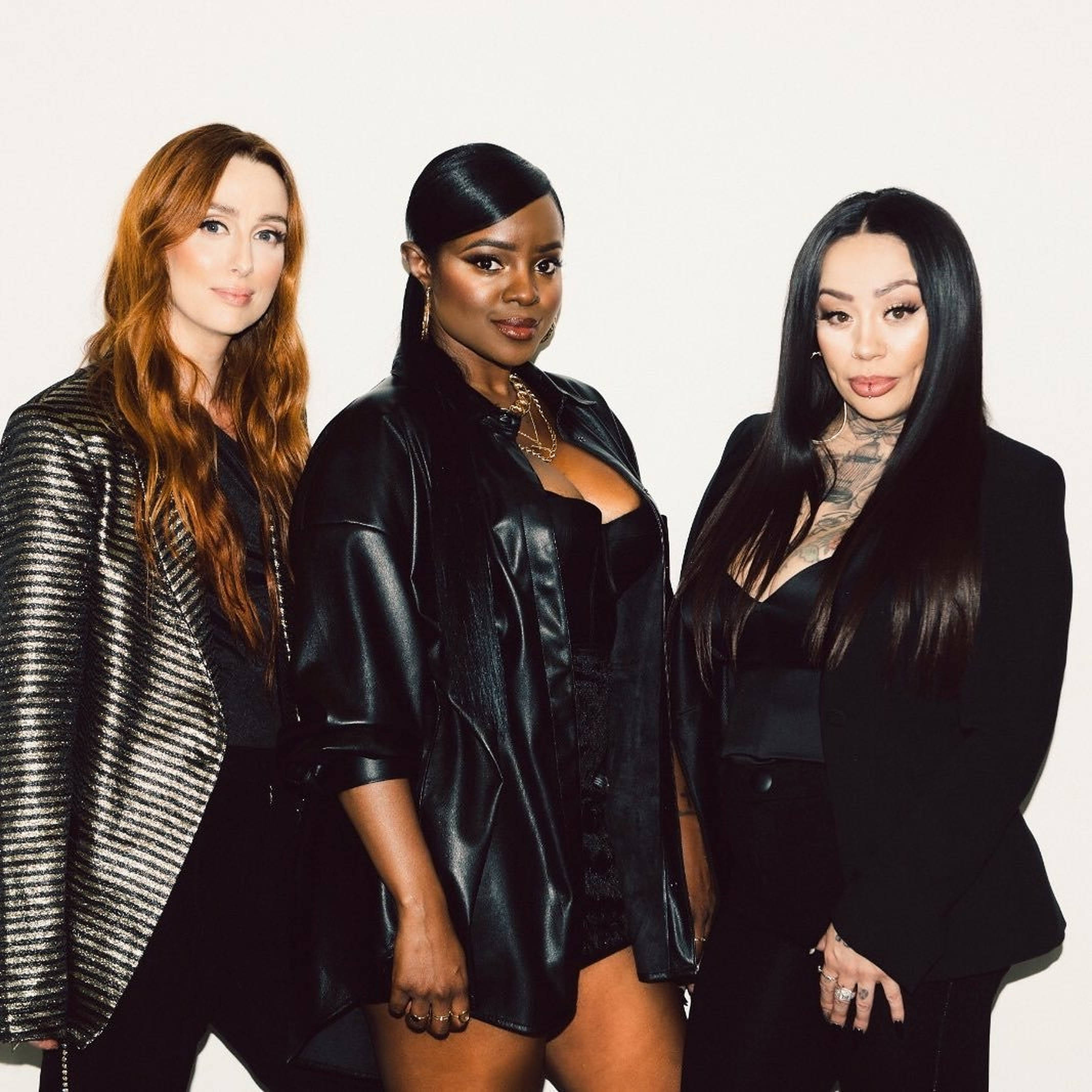 Sugababes, black, metallic, Full HD Desktop Wallpaper