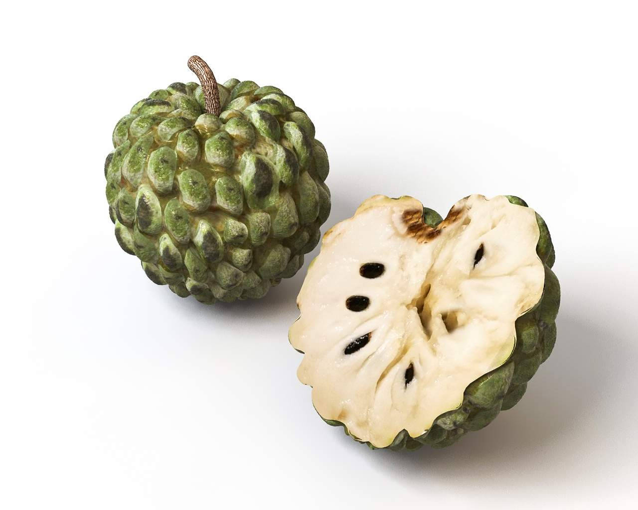 Sugar Apple, custard apple, bumpy green skin, HD Desktop Wallpaper