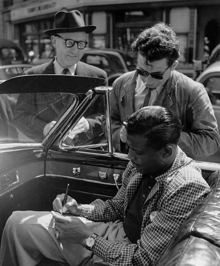 Sugar Ray Robinson, vintage suits, hats, SD Phone Wallpaper