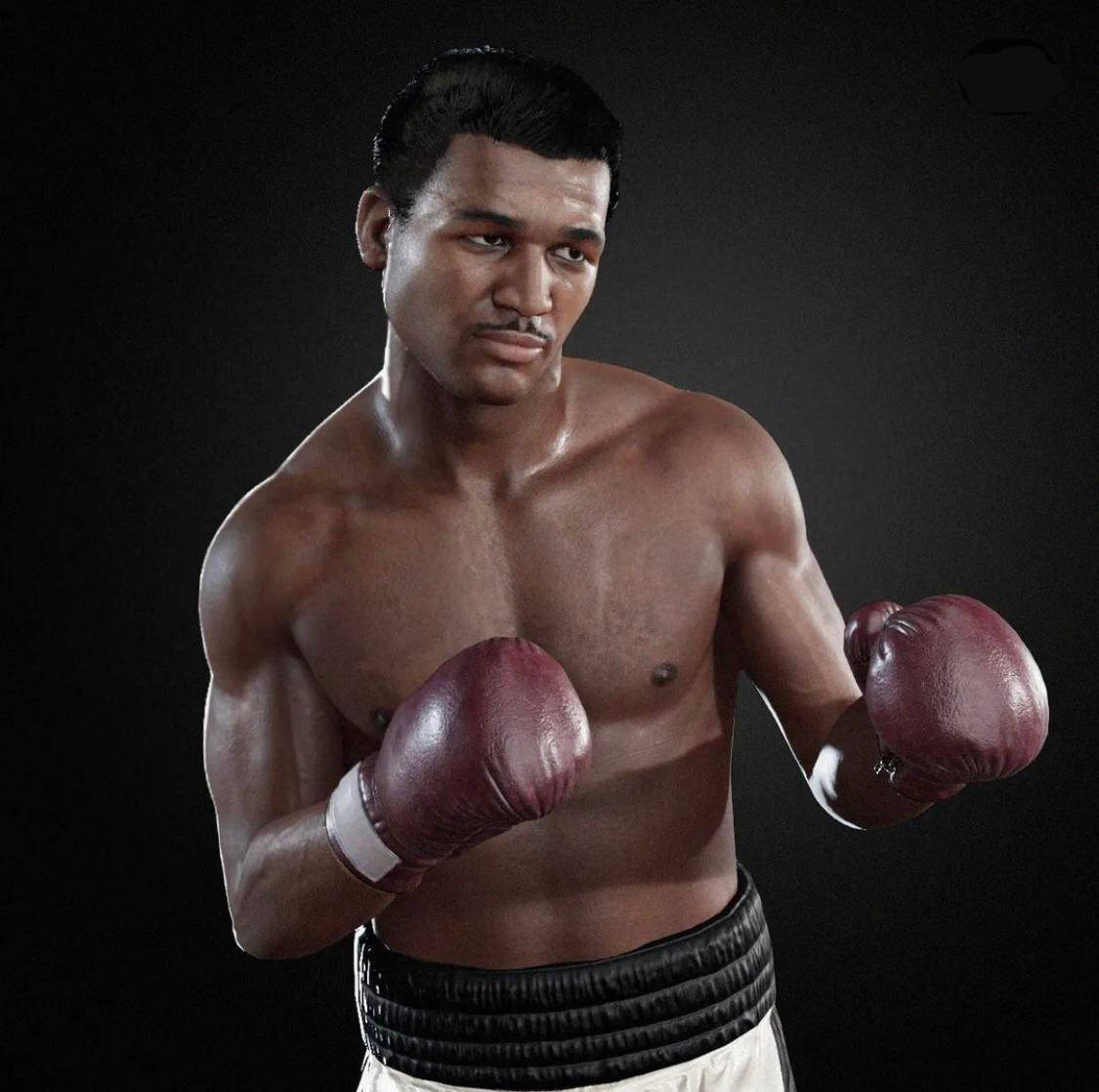 Sugar Ray Robinson, red gloves, black waistband, SD Desktop Wallpaper
