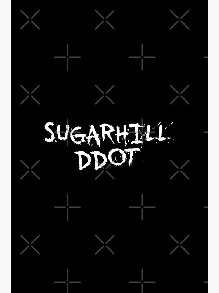 Sugarhill Ddot, white graffiti-style text, black background, SD Phone Wallpaper
