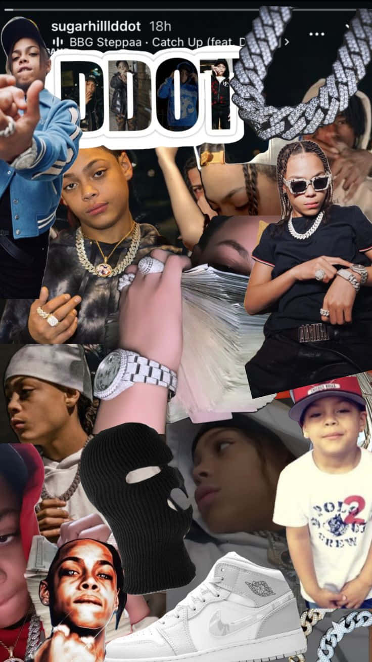 Sugarhill Ddot, collage, young rappers, HD Phone Wallpaper