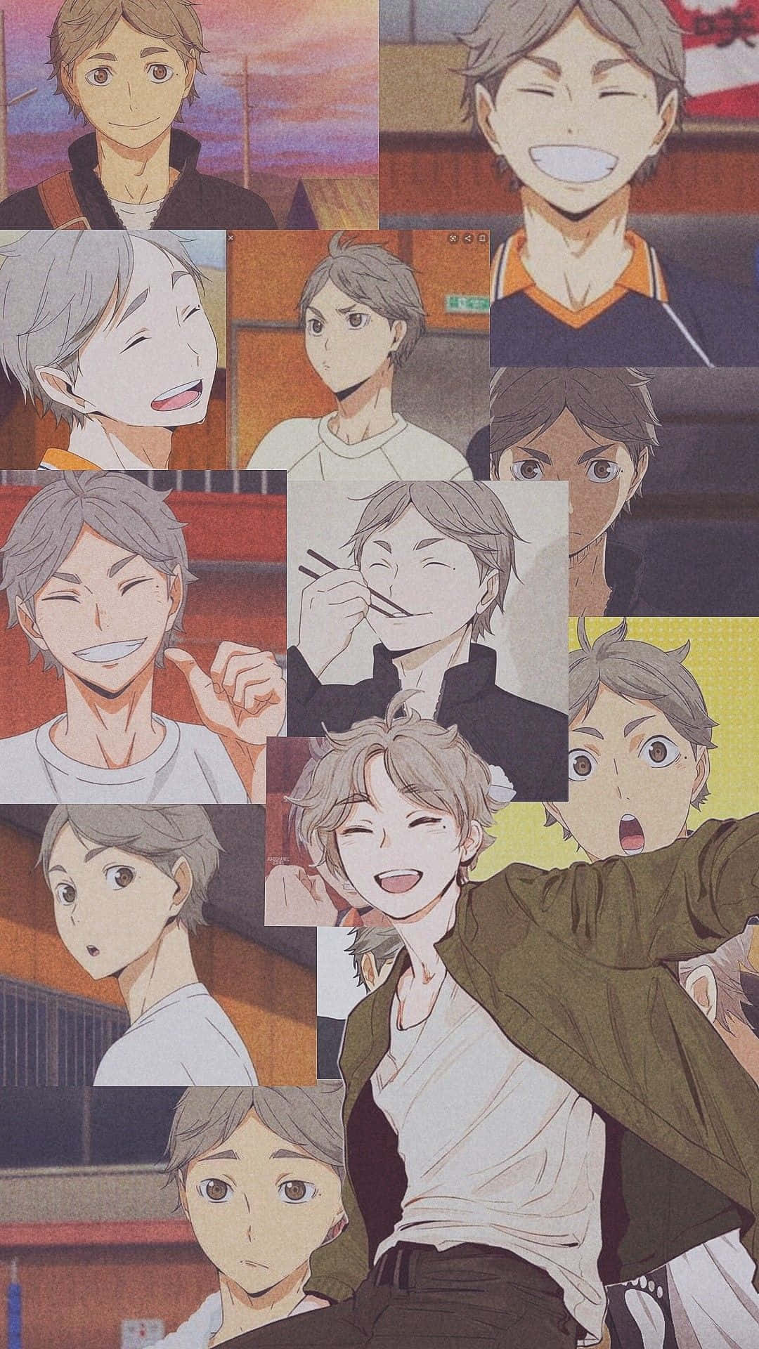 Sugawara Koshi, anime collage, male characters, Full HD Phone Wallpaper