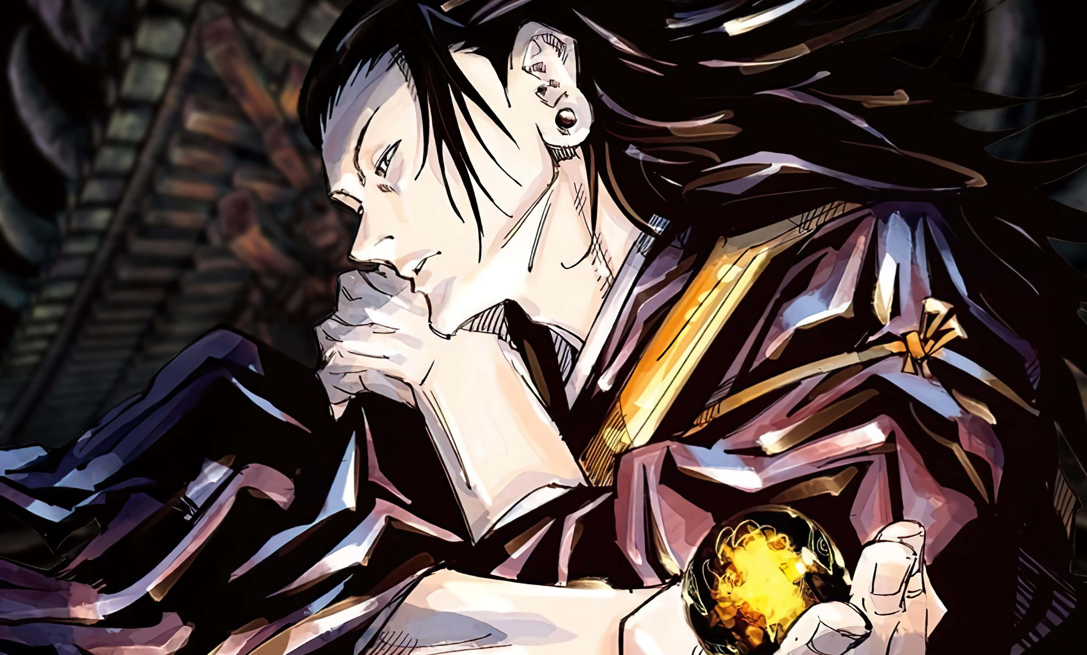 Suguru Geto, anime character, traditional robes, 2K Desktop Wallpaper