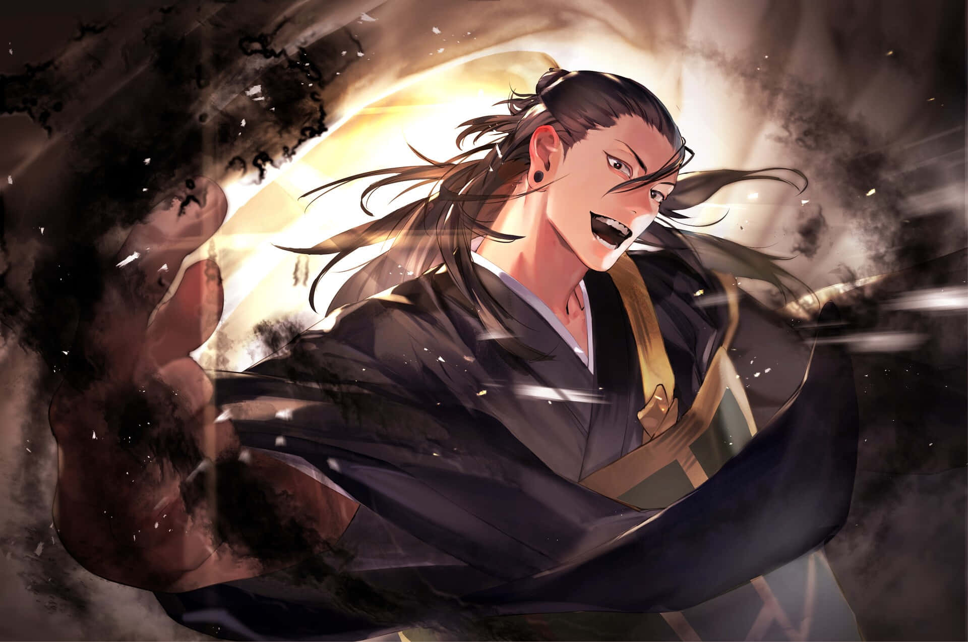 Suguru Geto, power display, anime art, Full HD Desktop Wallpaper