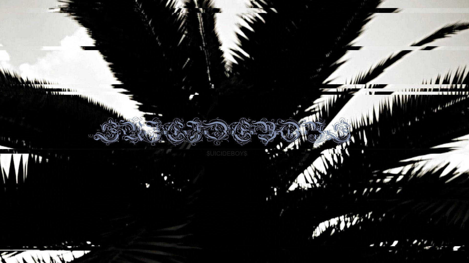 Suicideboys, glitch art, palm fronds, Full HD Desktop Wallpaper