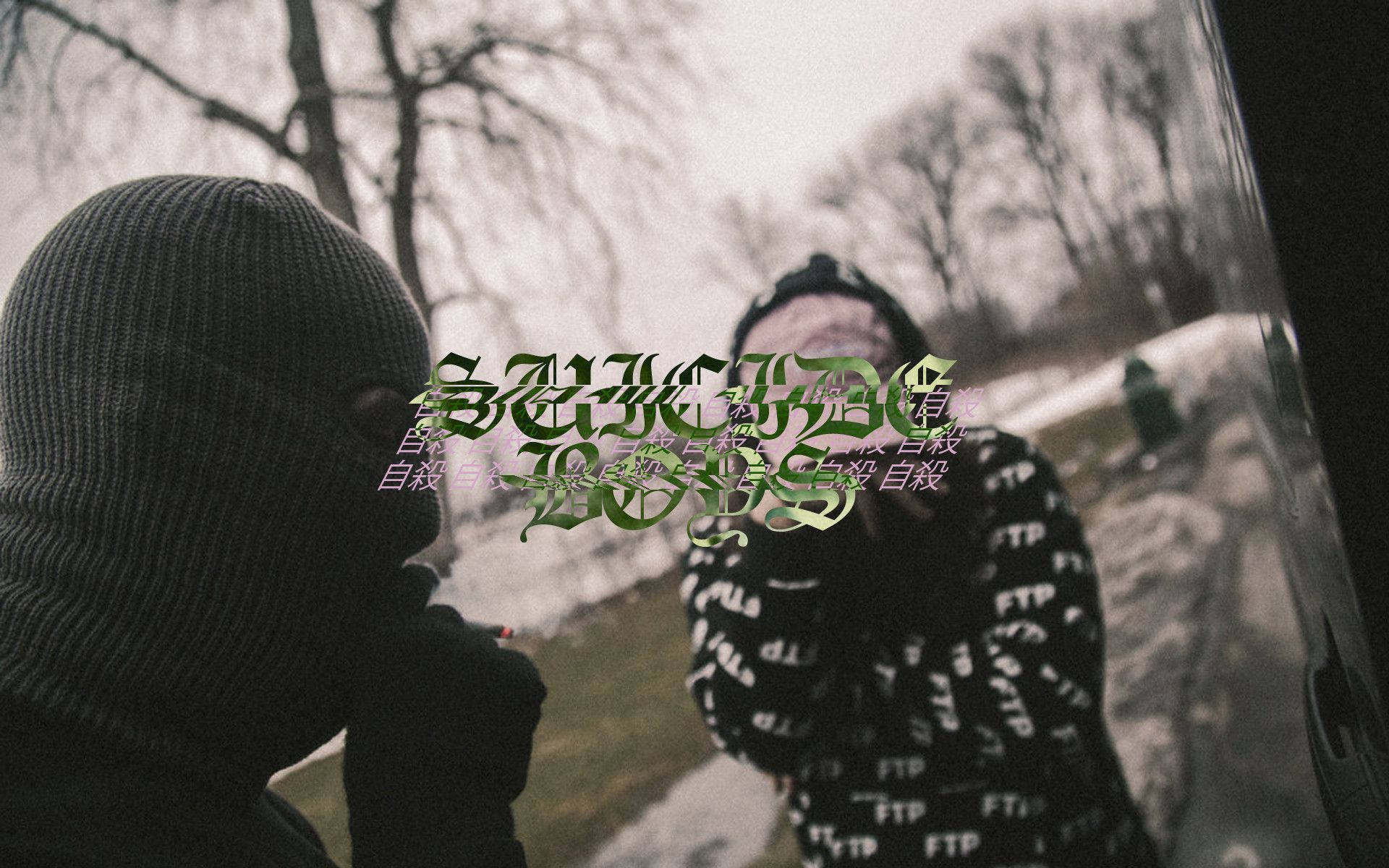 Suicideboys, FTP text, black beanie, Full HD Desktop Wallpaper