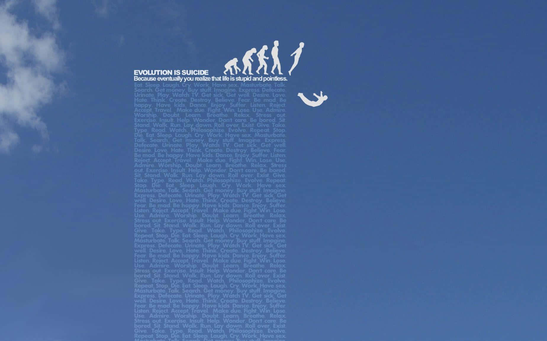 Suicideboys, skydiver, clear blue sky, HD Desktop Wallpaper