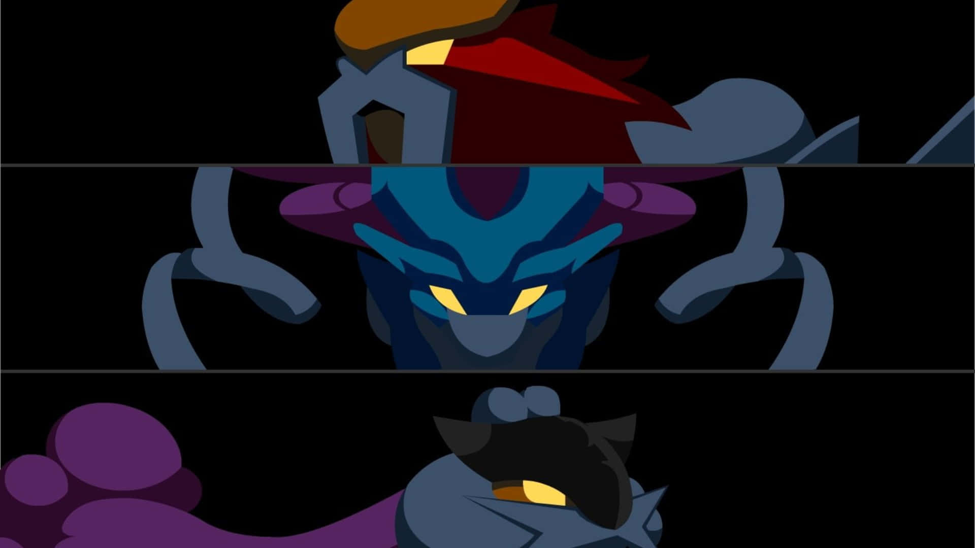 Suicune, glowing yellow eyes, anime, Full HD Desktop Wallpaper
