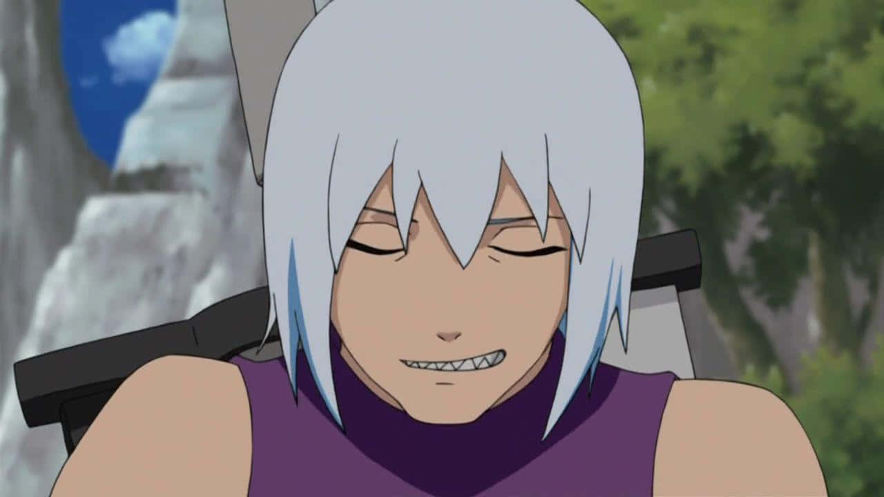 Suigetsu Hozuki, silver-haired, closed eyes, HD Desktop Wallpaper