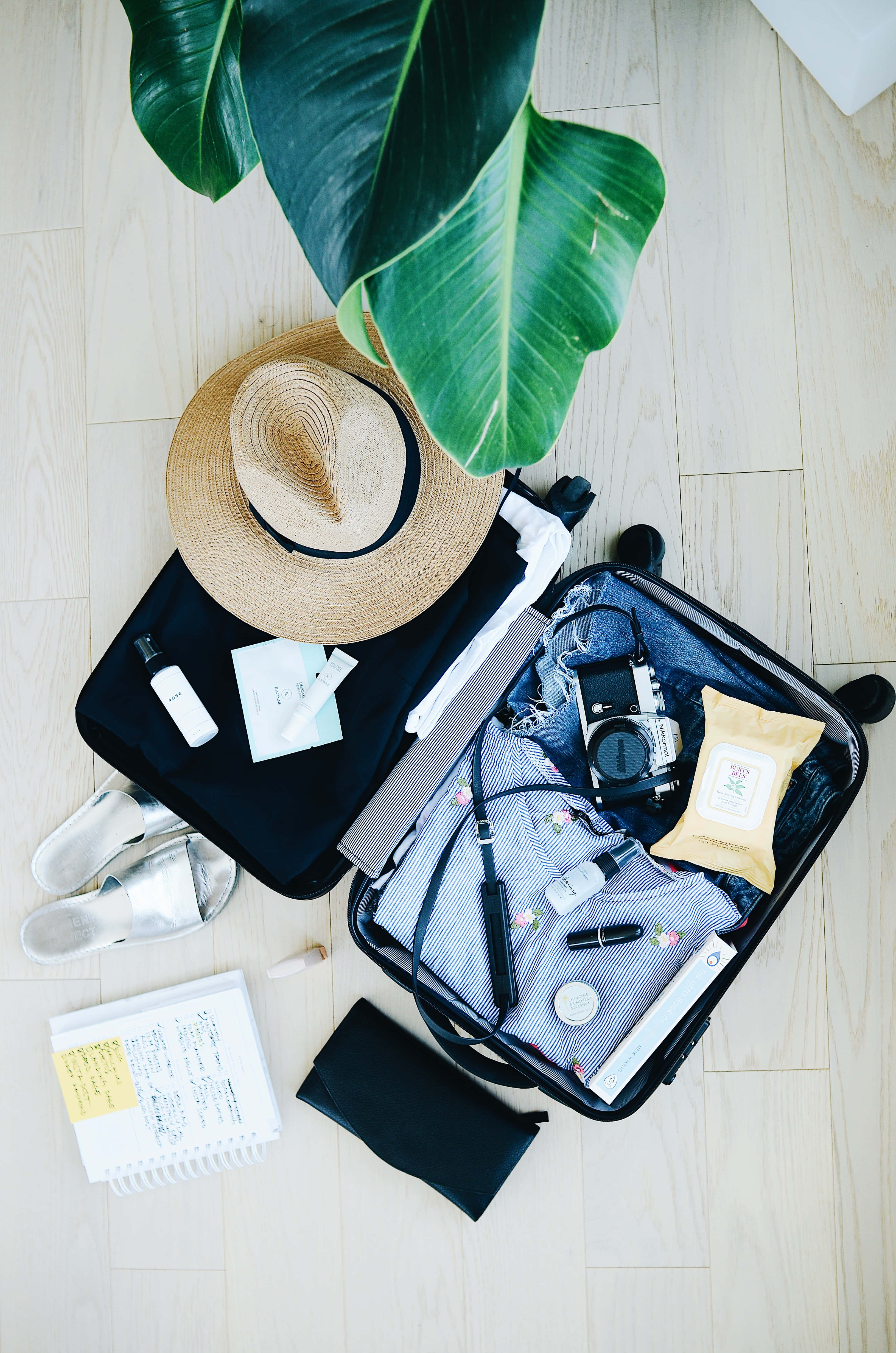 world travel, open suitcase, travel essentials, 4K Phone Wallpaper