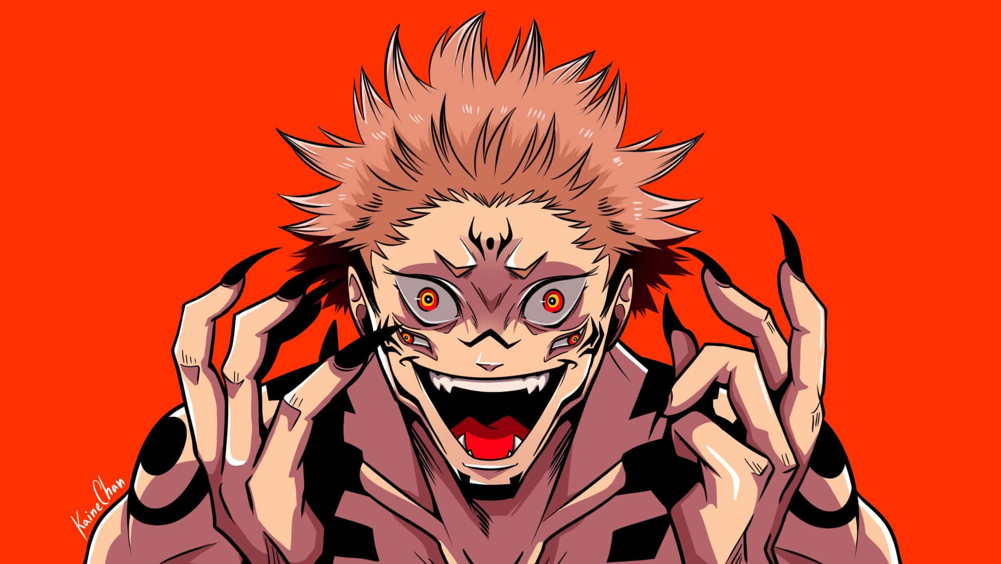 Sukuna Mobile 2000, Sukuna Mobile, spiky hair, Full HD Desktop Wallpaper