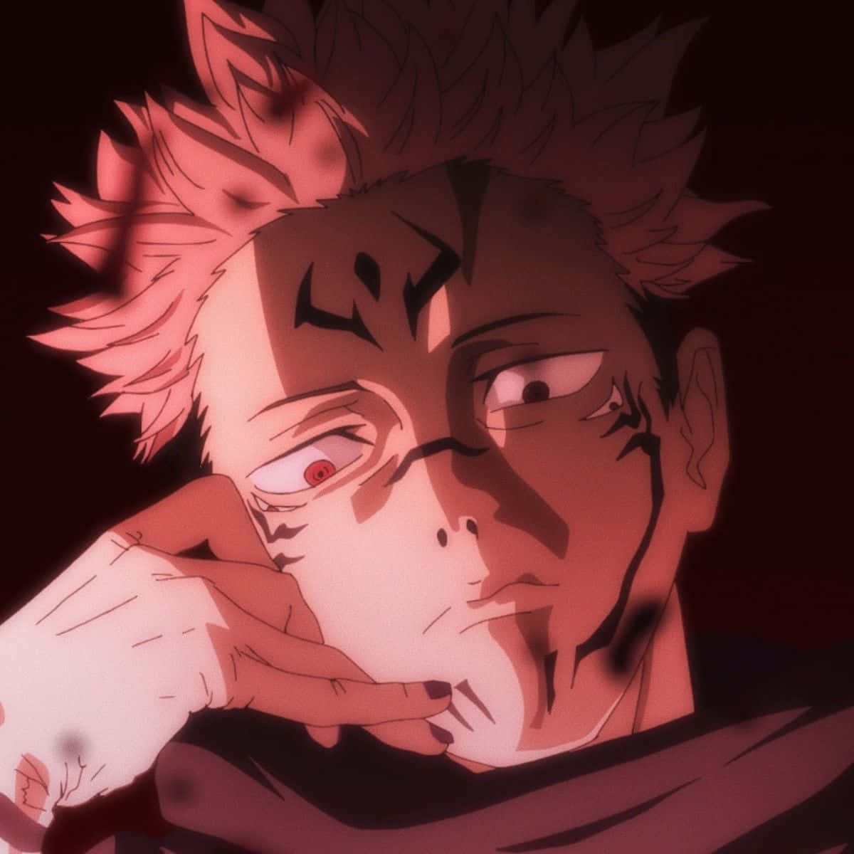 Sukuna, anime character, spiky pink hair, SD Desktop Wallpaper