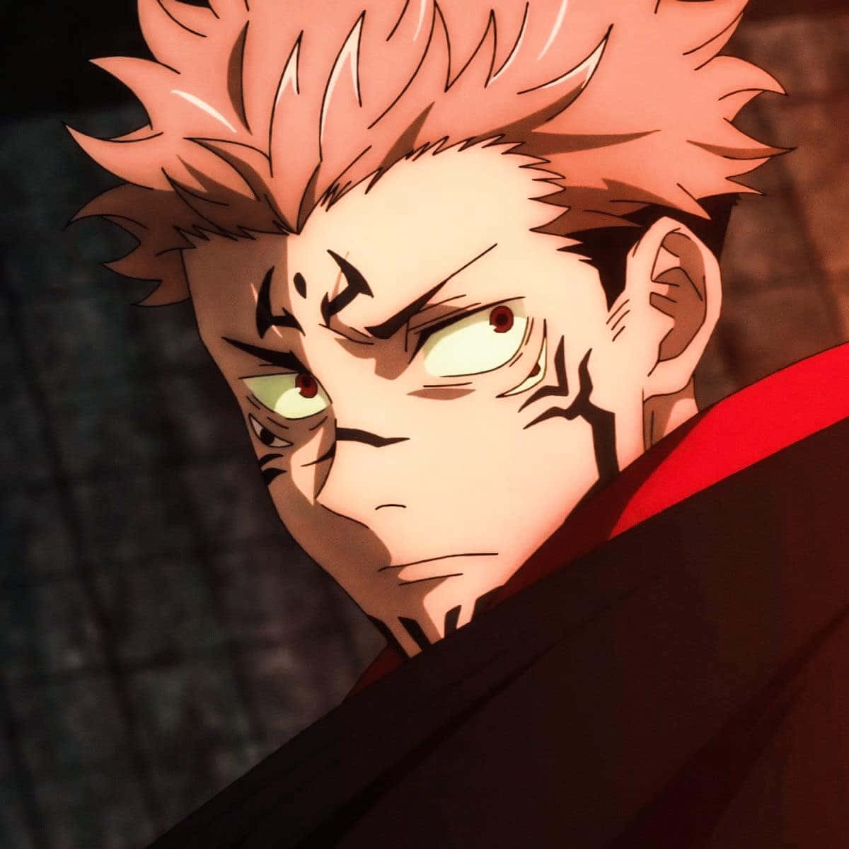 Sukuna, anime character, spiky pink hair, SD Desktop Wallpaper