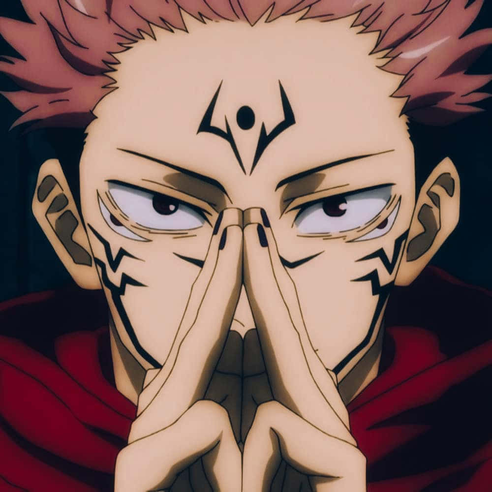 Sukuna, anime character, spiky pink hair, SD Desktop Wallpaper