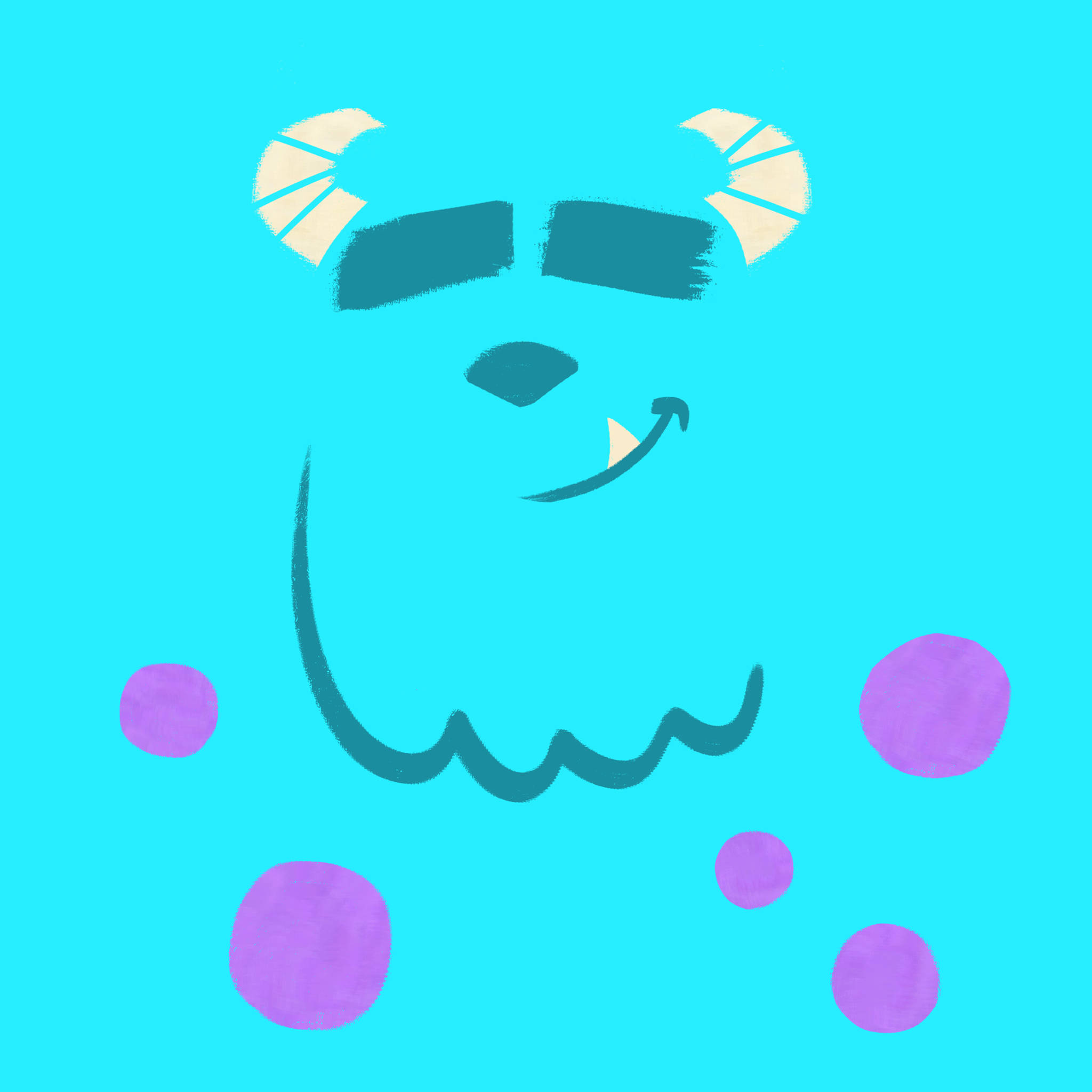 Sulley, blue, turquoise, Full HD Desktop Wallpaper