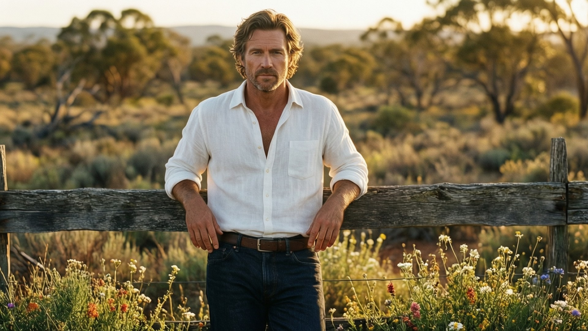 Sullivan Stapleton, Australian bushland, tranquil, Full HD Desktop Wallpaper