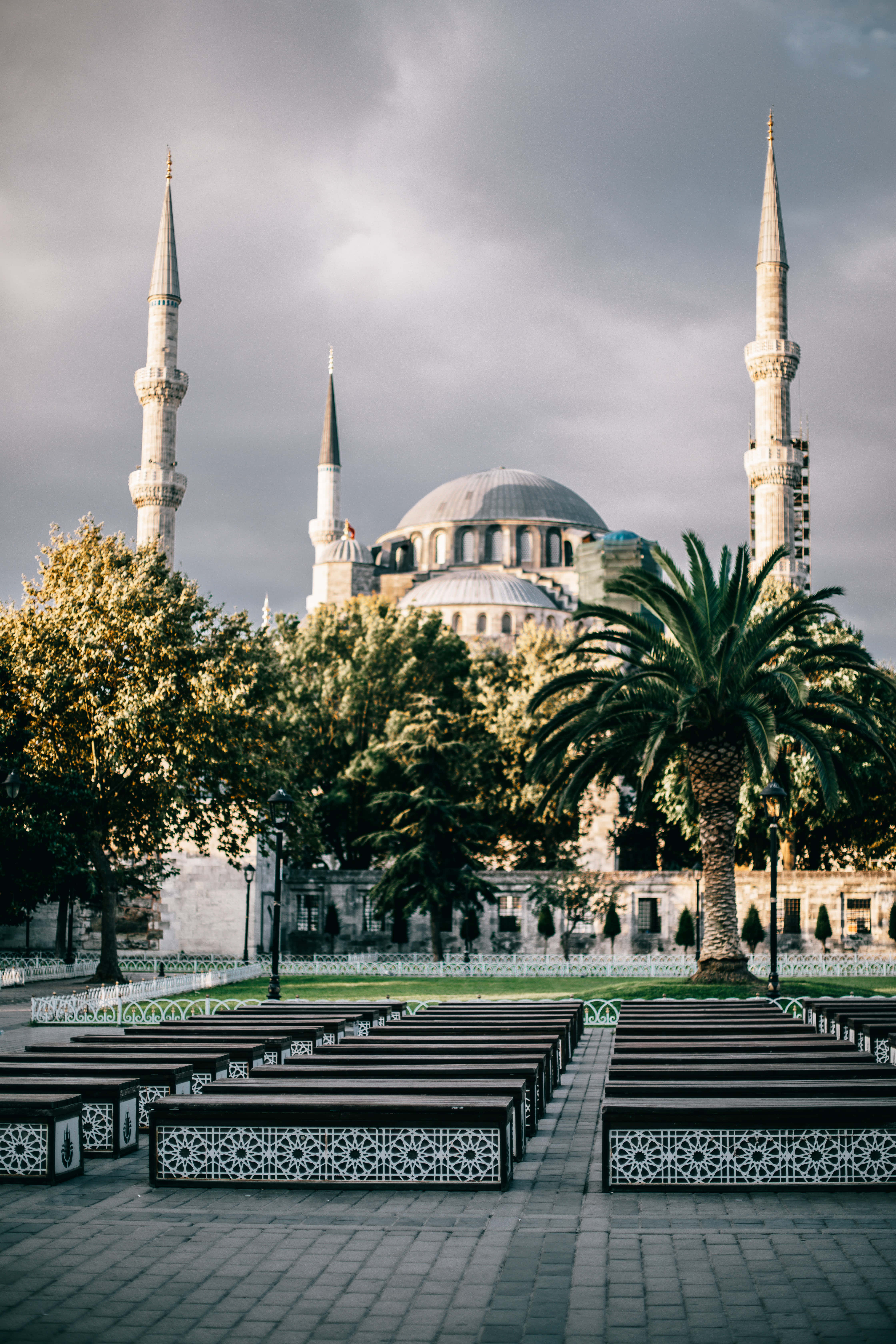 Sultan Ahmed Mosque, blue mosque, minarets, 5K Phone Wallpaper
