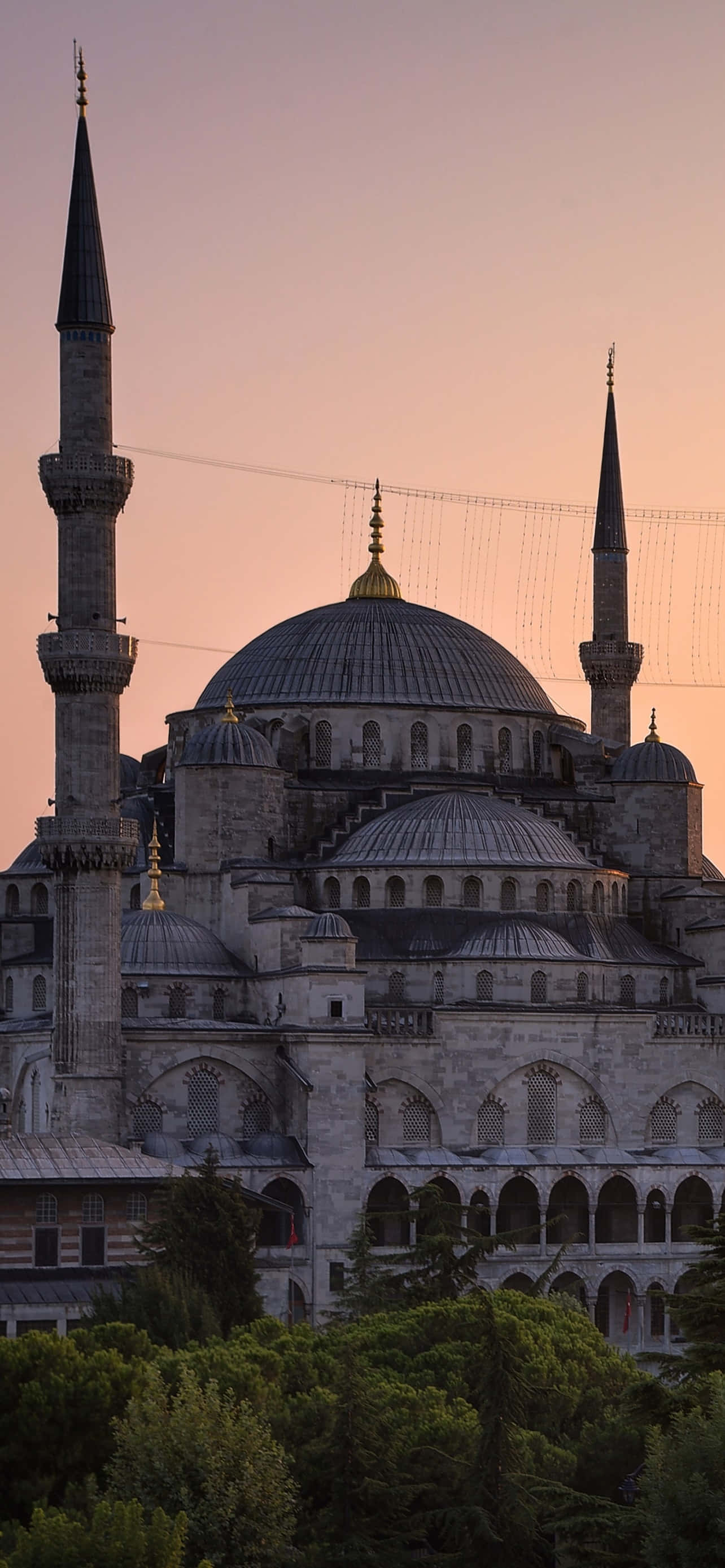 Sultan Ahmed Mosque, blue mosque, minarets, 2K Phone Wallpaper
