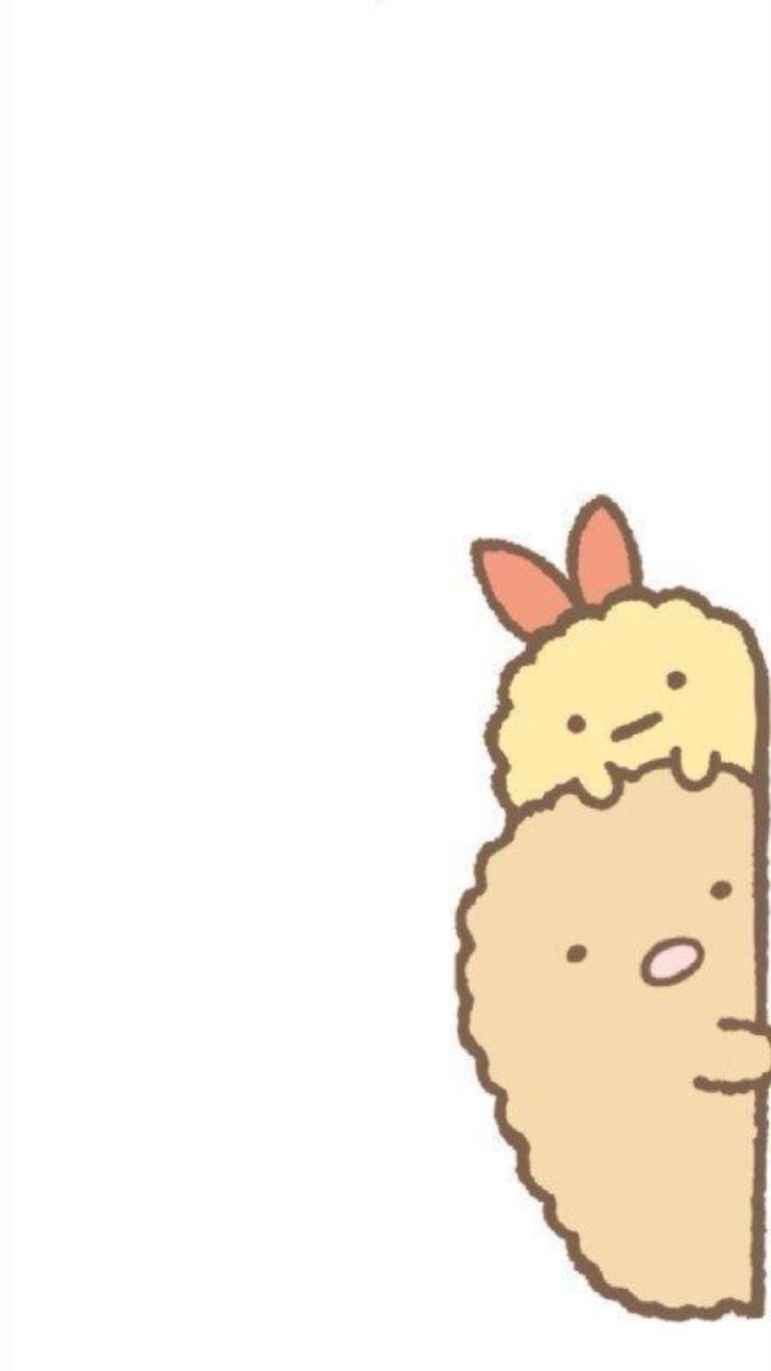 Sumikko Gurashi, cute tonkatsu, fluffy yellow bunny, Full HD Phone Wallpaper