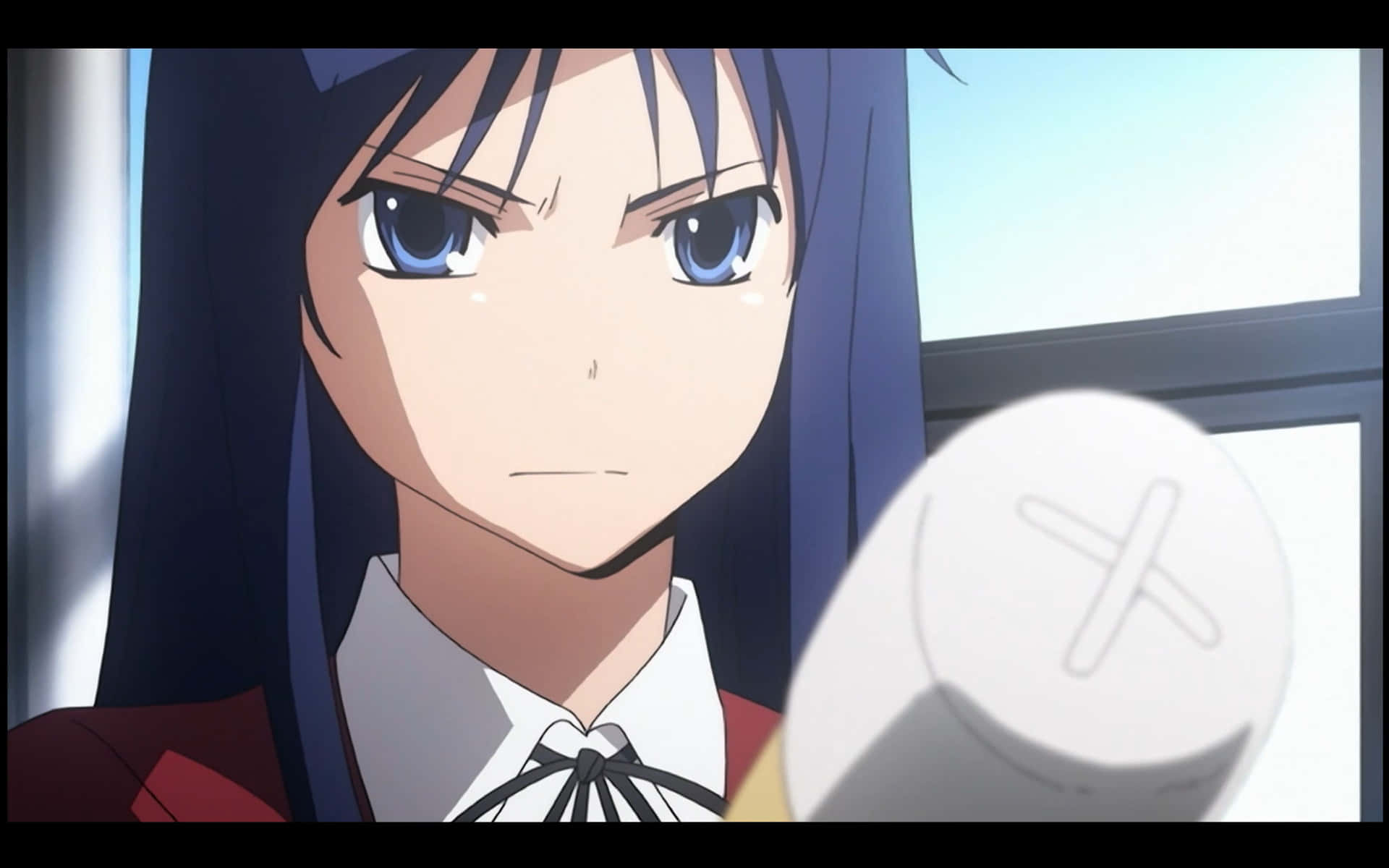 Sumire Kanou, blue eyes, dark hair, Full HD Desktop Wallpaper
