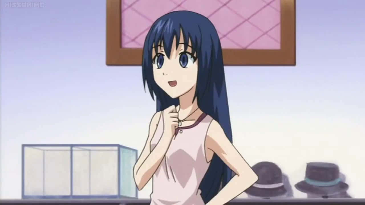 Sumire Kanou, long dark hair, indoor, HD Desktop Wallpaper