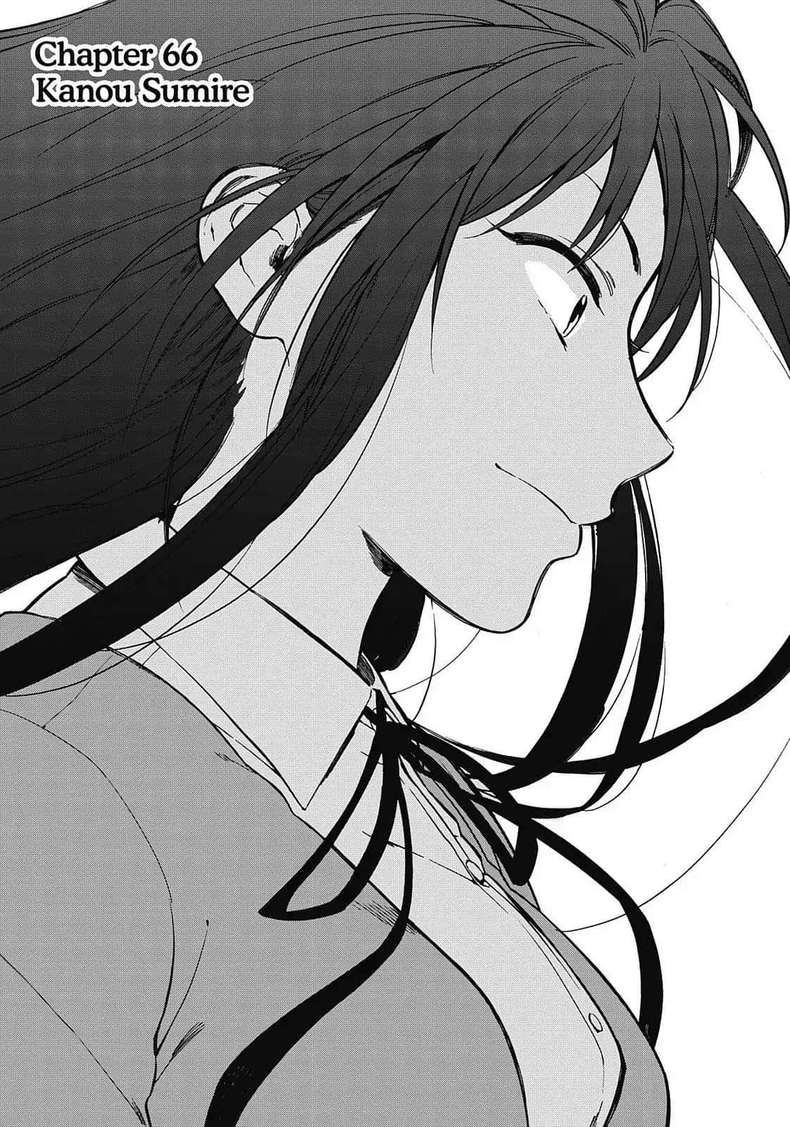 Sumire Kanou, anime-style, black and white, HD Phone Wallpaper