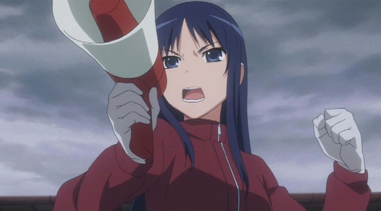 Sumire Kanou, dark hair, blue eyes, SD Desktop Wallpaper
