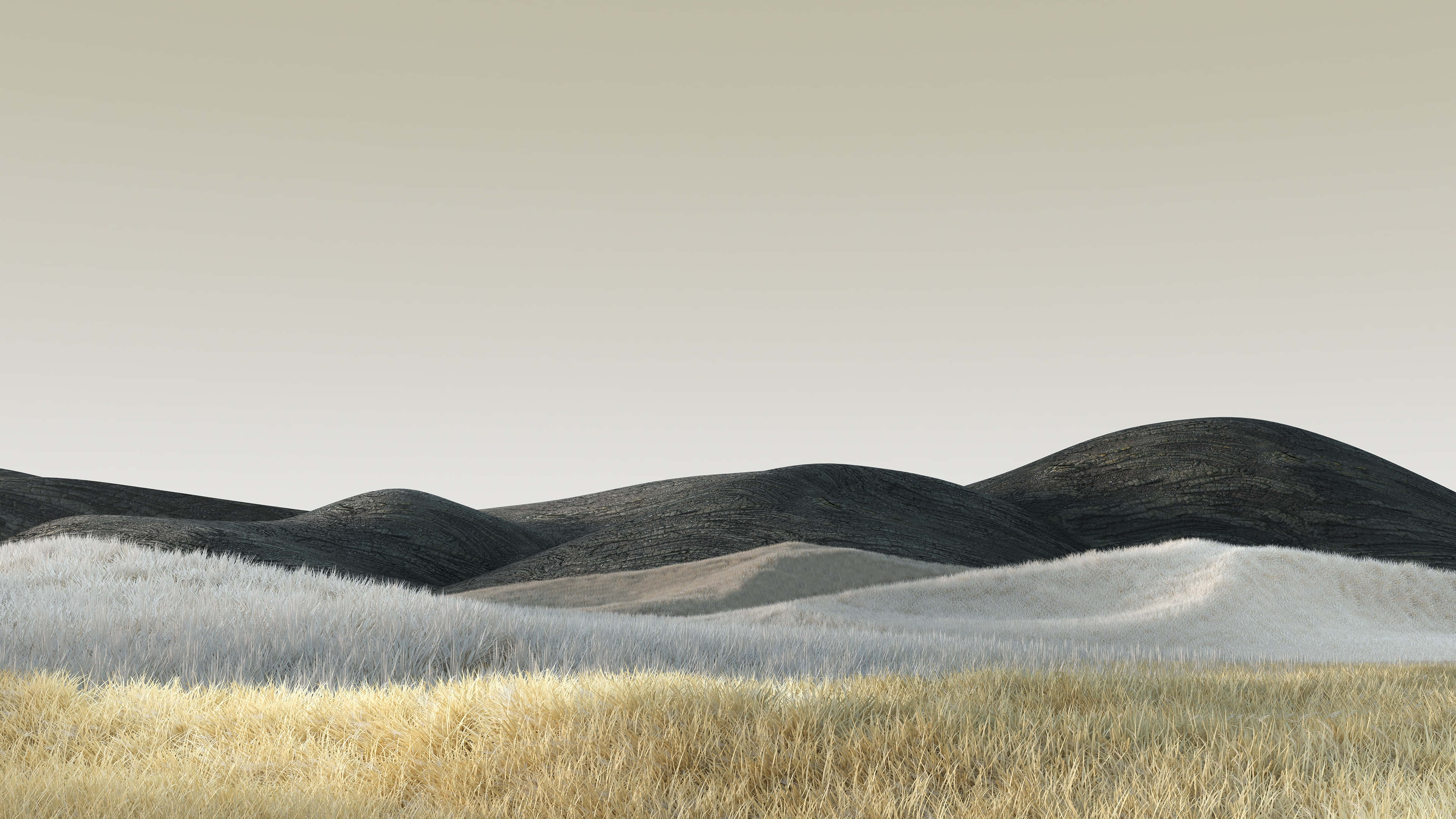 minimalist summer hills, 4K Ultra Wide, dark hills, 4K Desktop Wallpaper