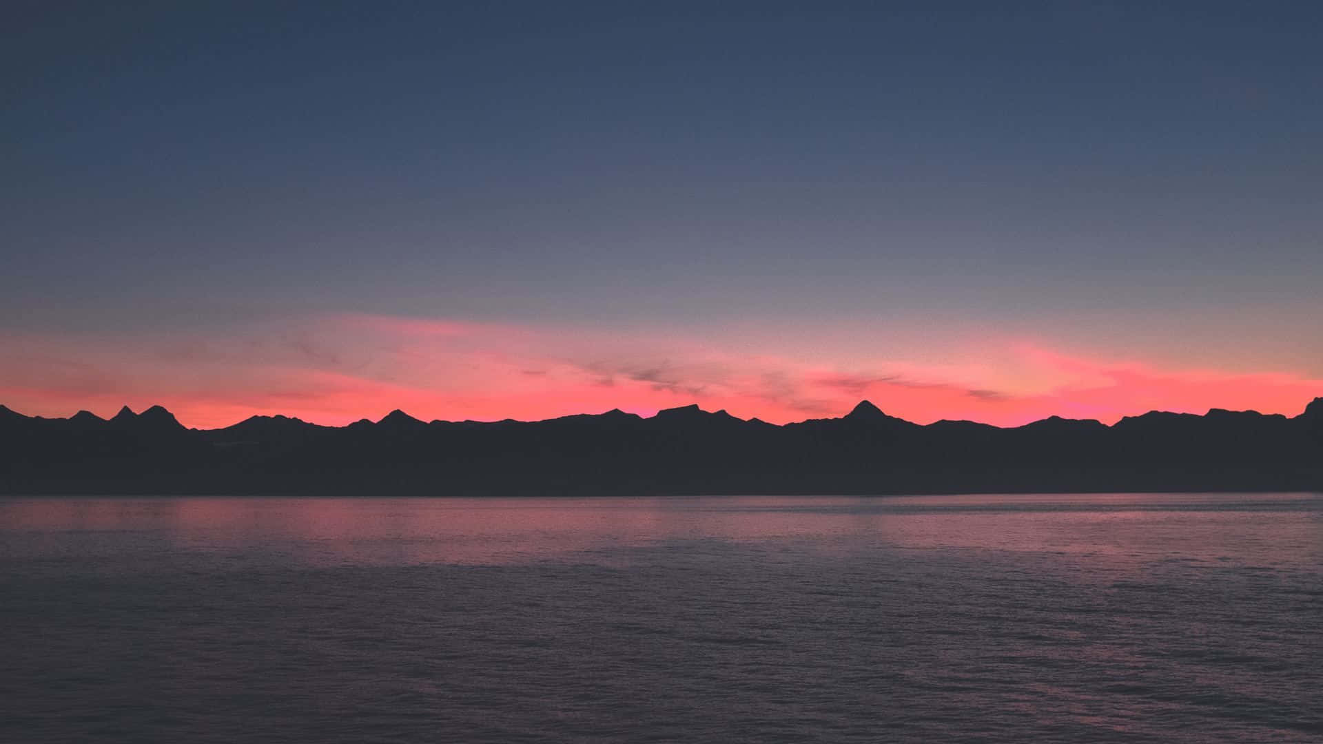 summer aesthetic laptop, 1920 x 1080, pink and purple sunset, Full HD Desktop Wallpaper