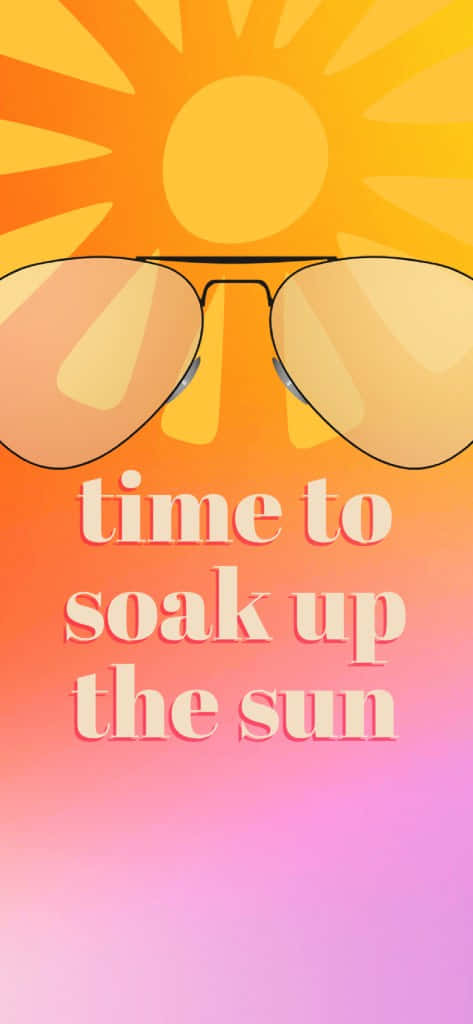 Aviator sunglasses, radiant sun, gradient sky, SD Phone Wallpaper