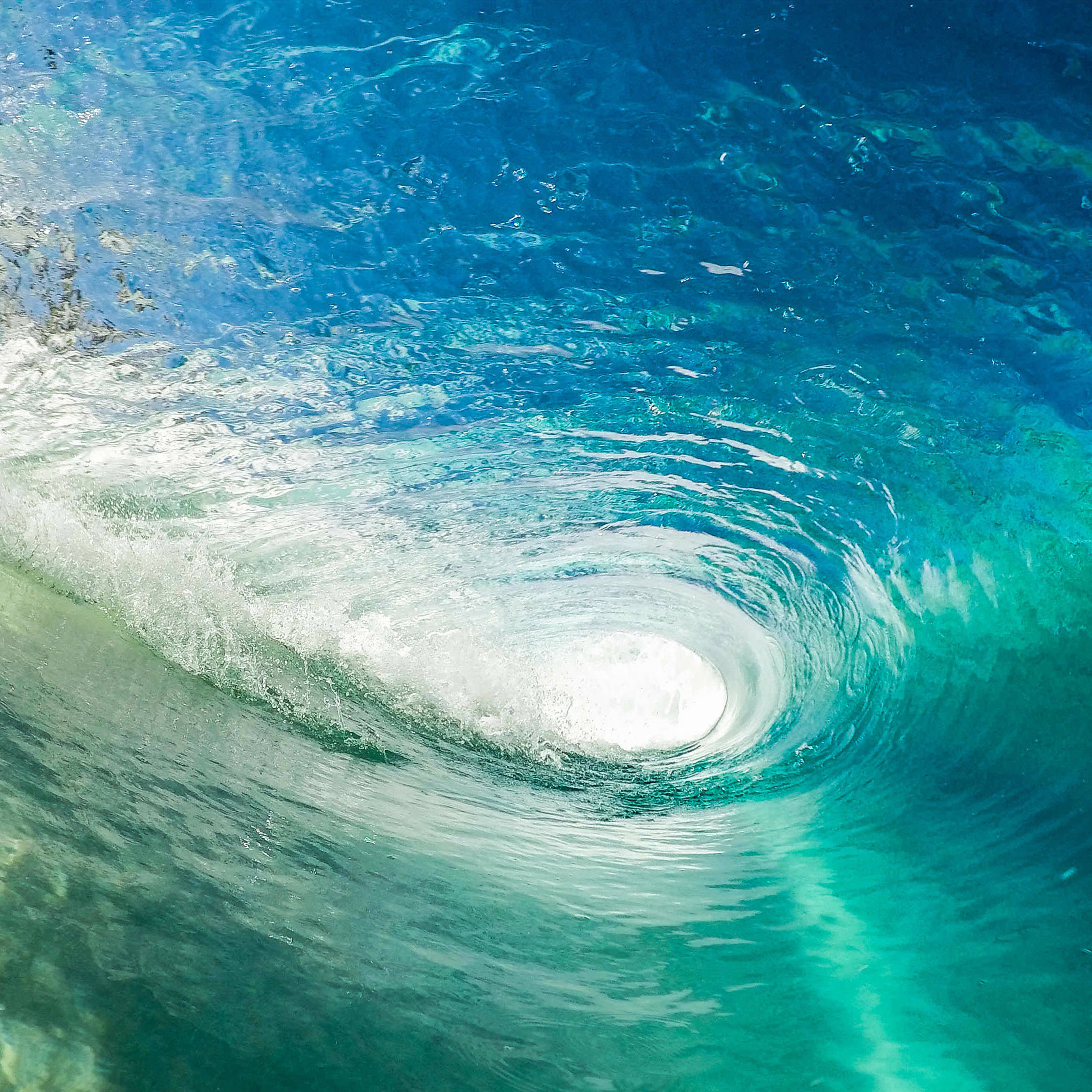 summer ipad, turquoise ocean, glassy barrel, 2K Desktop Wallpaper