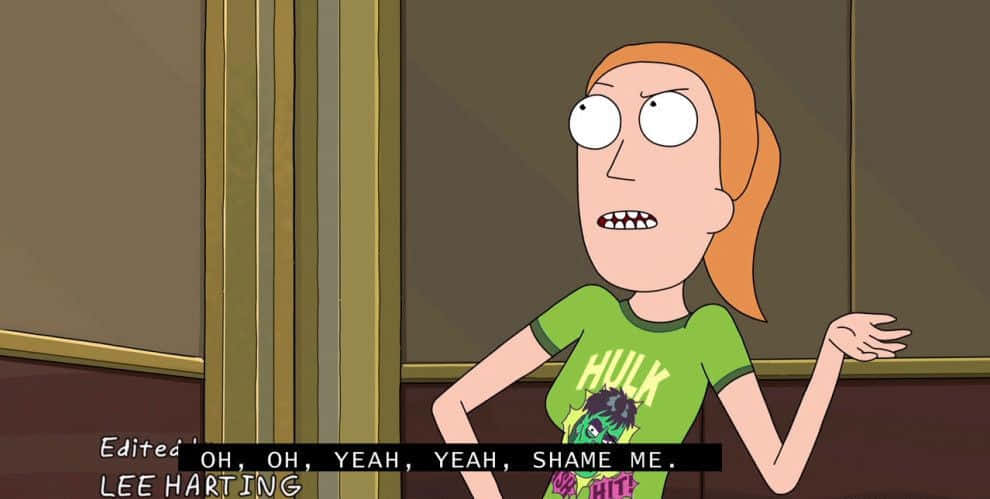 Summer Smith, orange hair, green Hulk t-shirt, SD Desktop Wallpaper