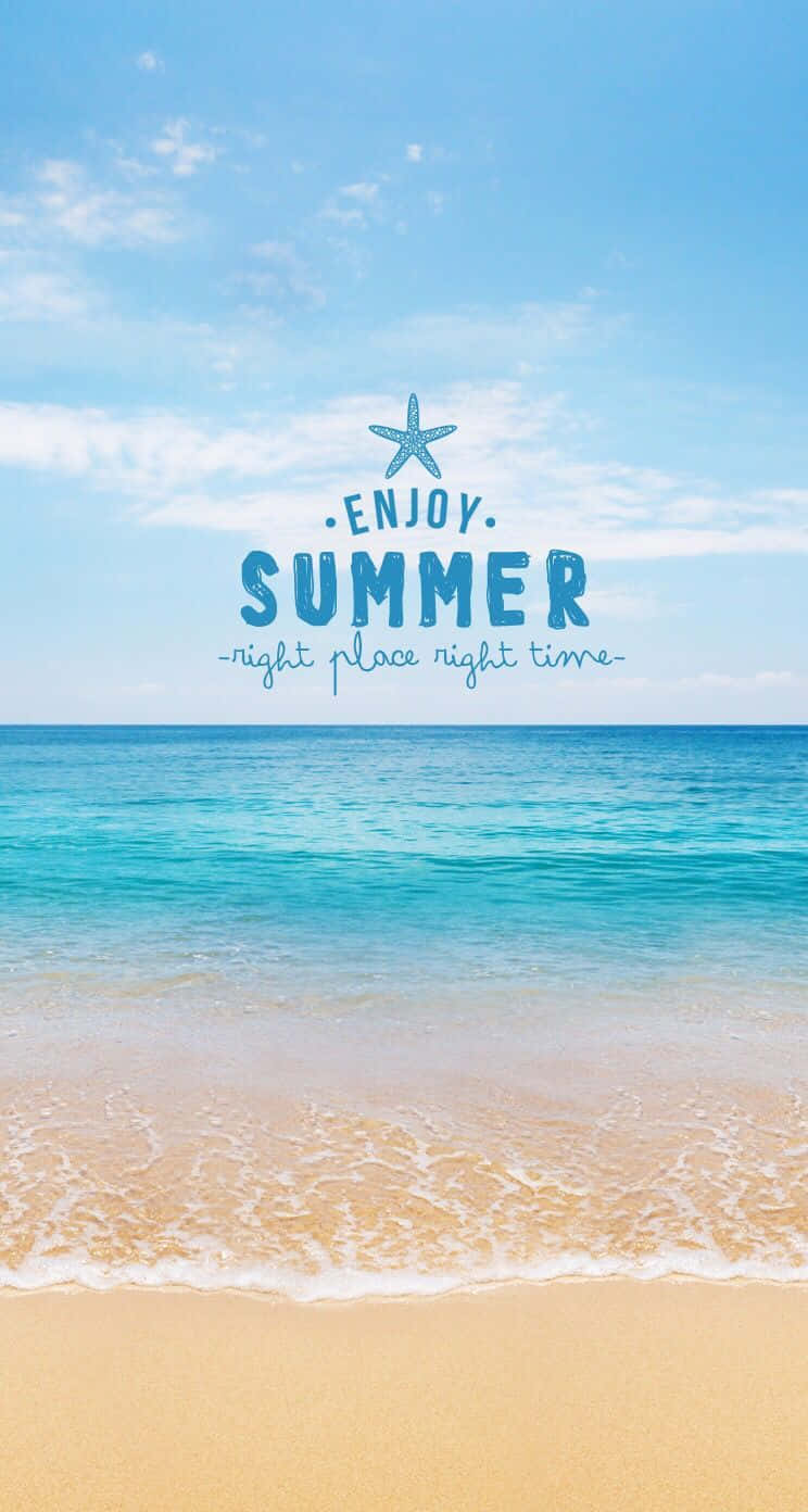 Summer Time iPhone, turquoise waves, golden sand, HD Phone Wallpaper