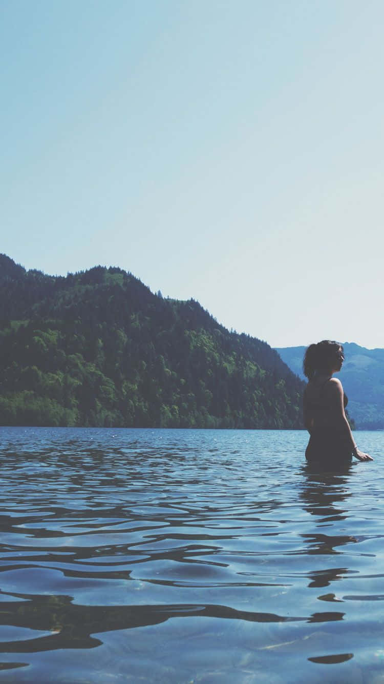 Summer Time iPhone, woman, vacation, HD Phone Wallpaper