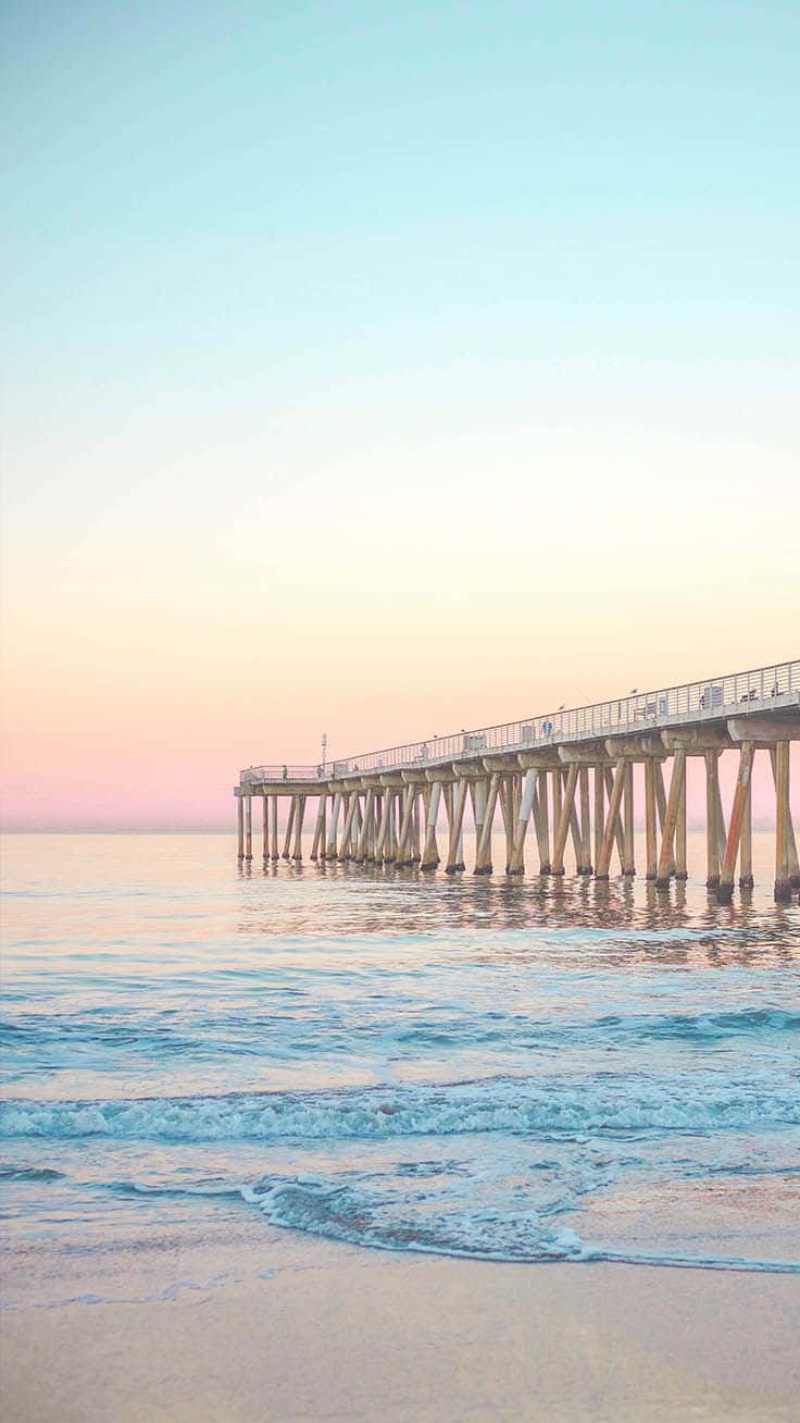 Summer Time iPhone, sunrise, calm ocean waters, HD Phone Wallpaper