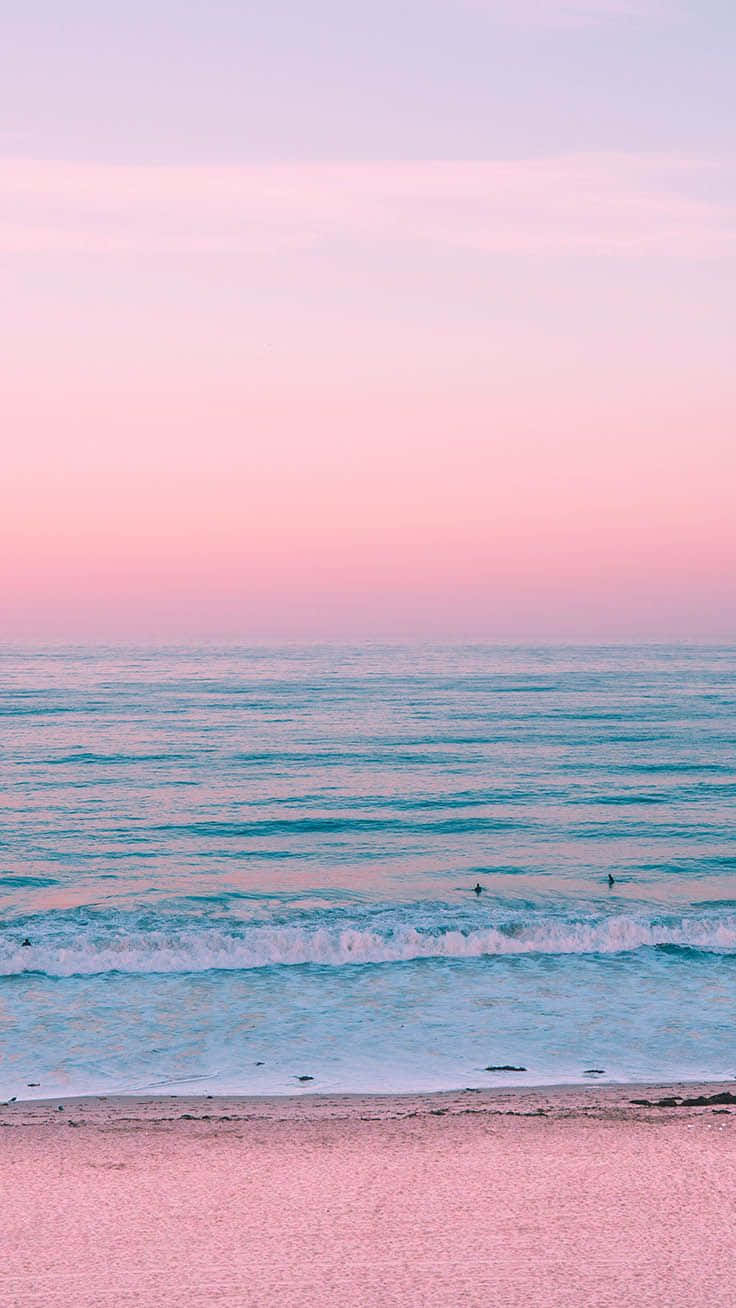 Summer Time iPhone, sunset, pink sky, HD Phone Wallpaper