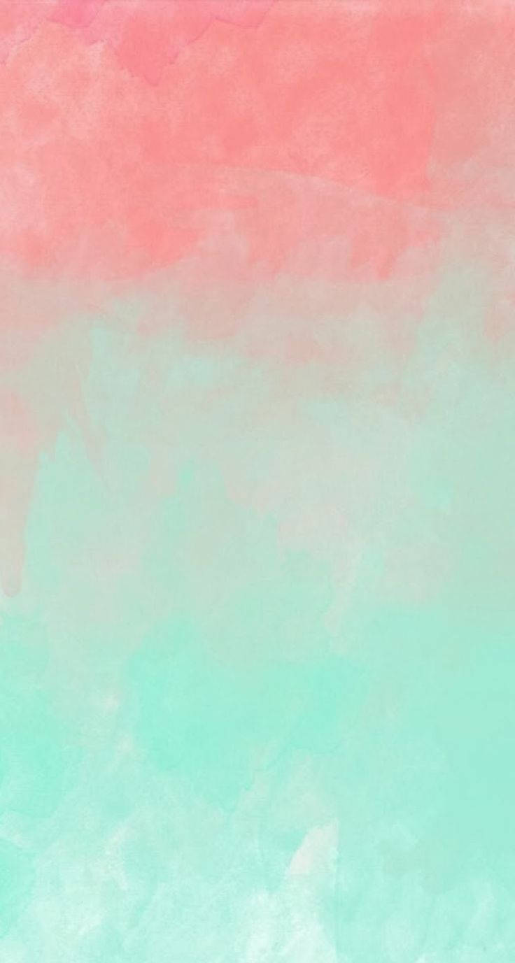 Summer Phone, coral pink, mint green, HD Phone Wallpaper