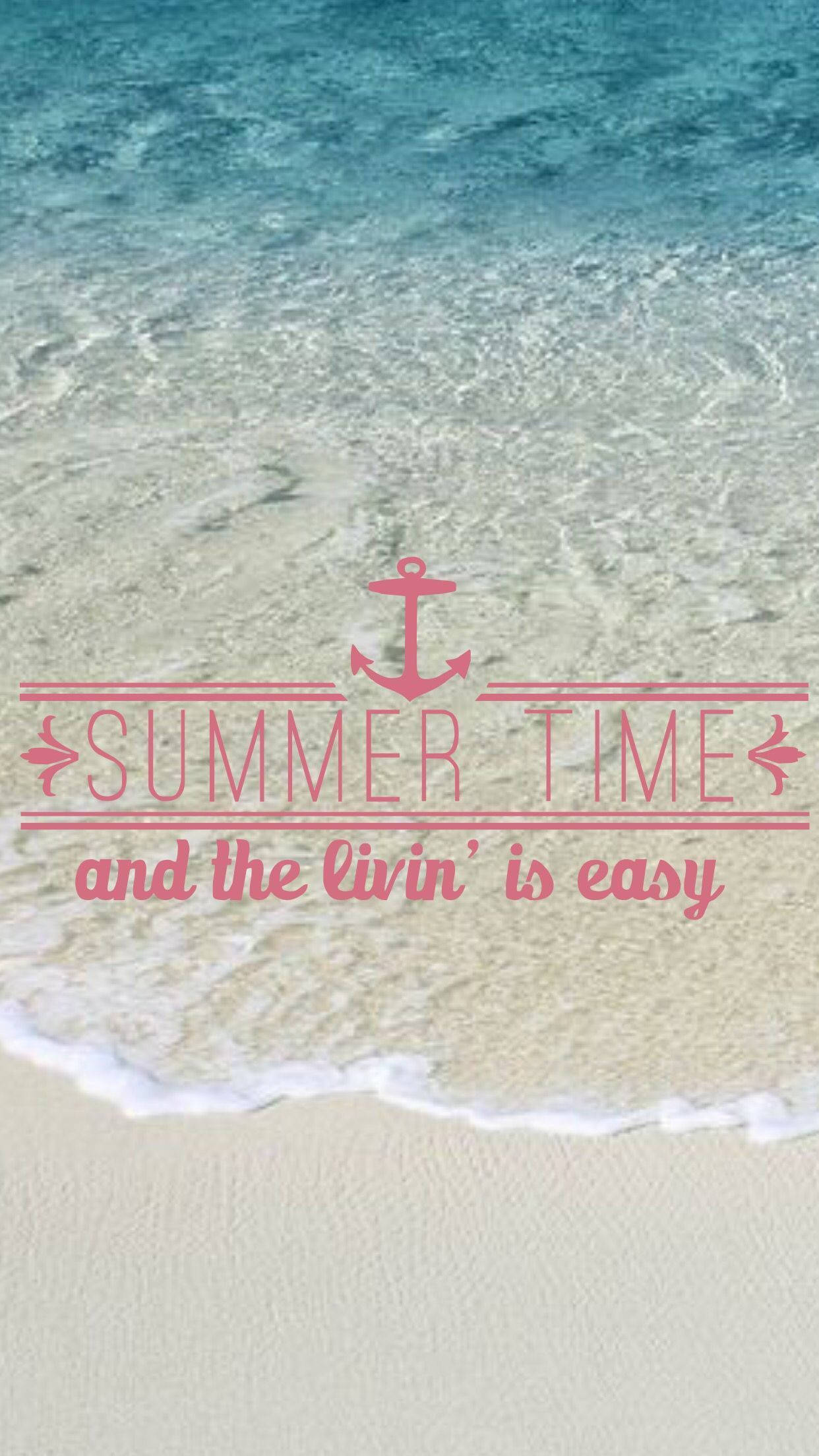 summer time, livin' is easy, clear turquoise waves, Full HD Phone Wallpaper