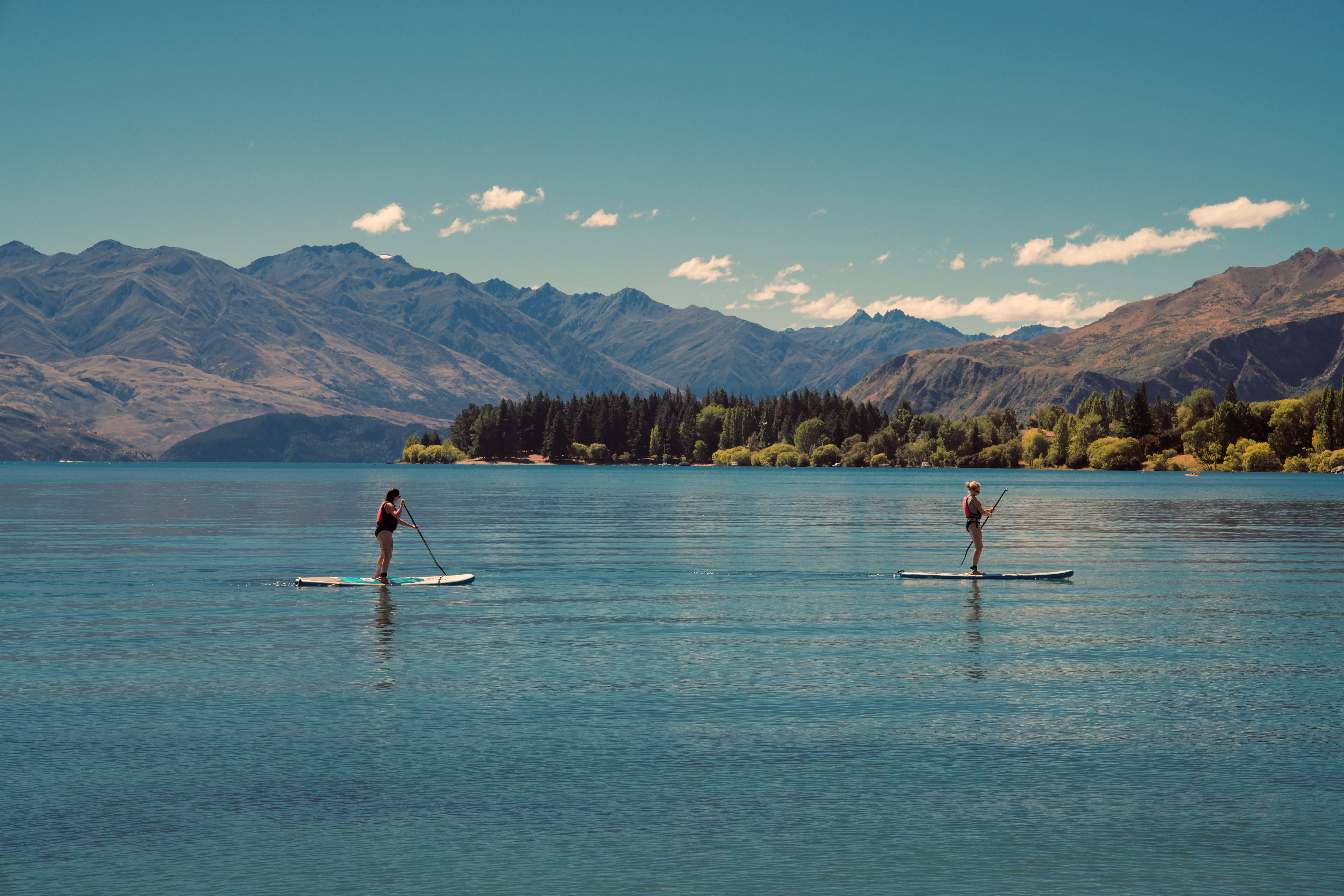 Summer Vacation, tropical beach, calm turquoise lake, 8K Desktop Wallpaper